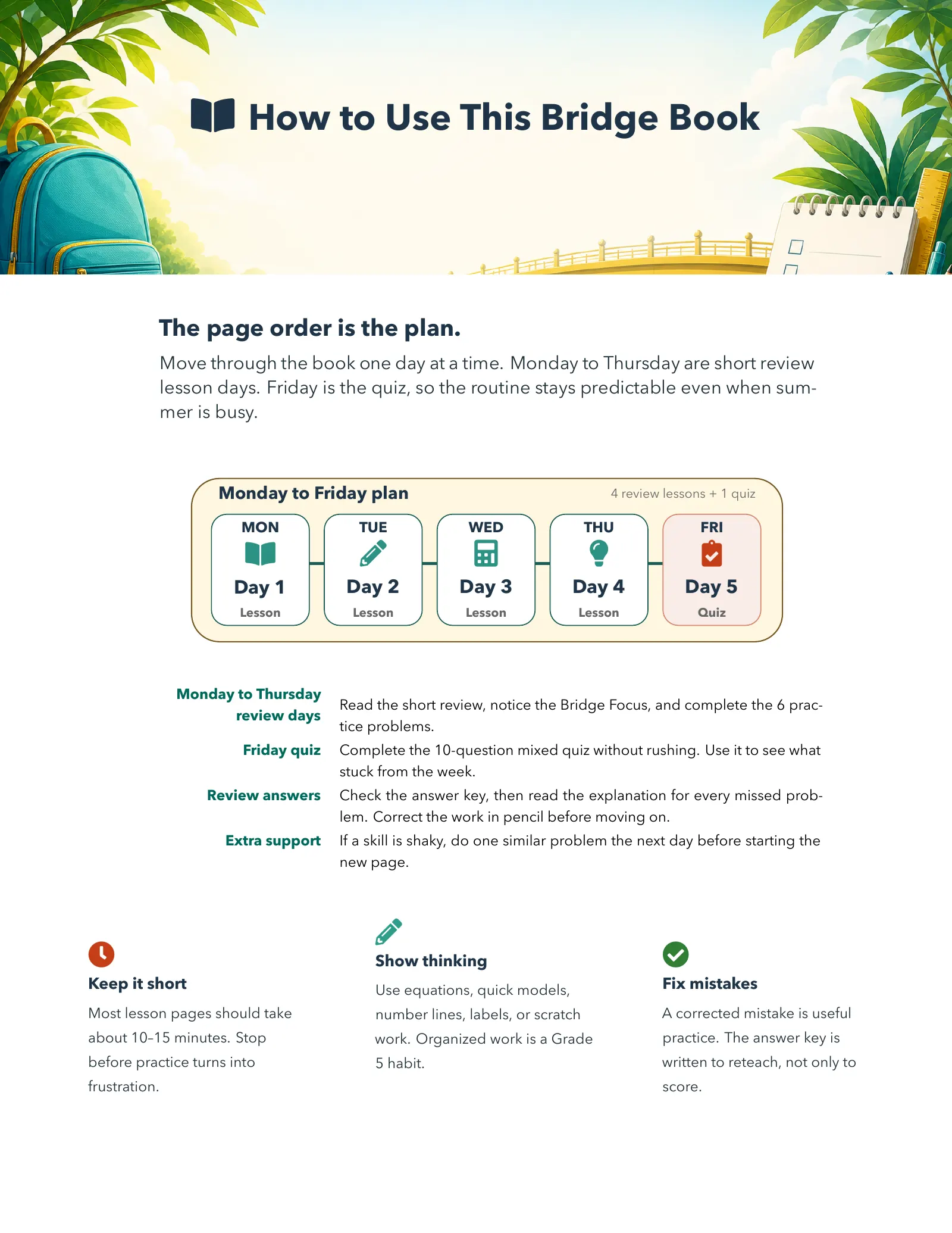 ViewMath book how-to-use page