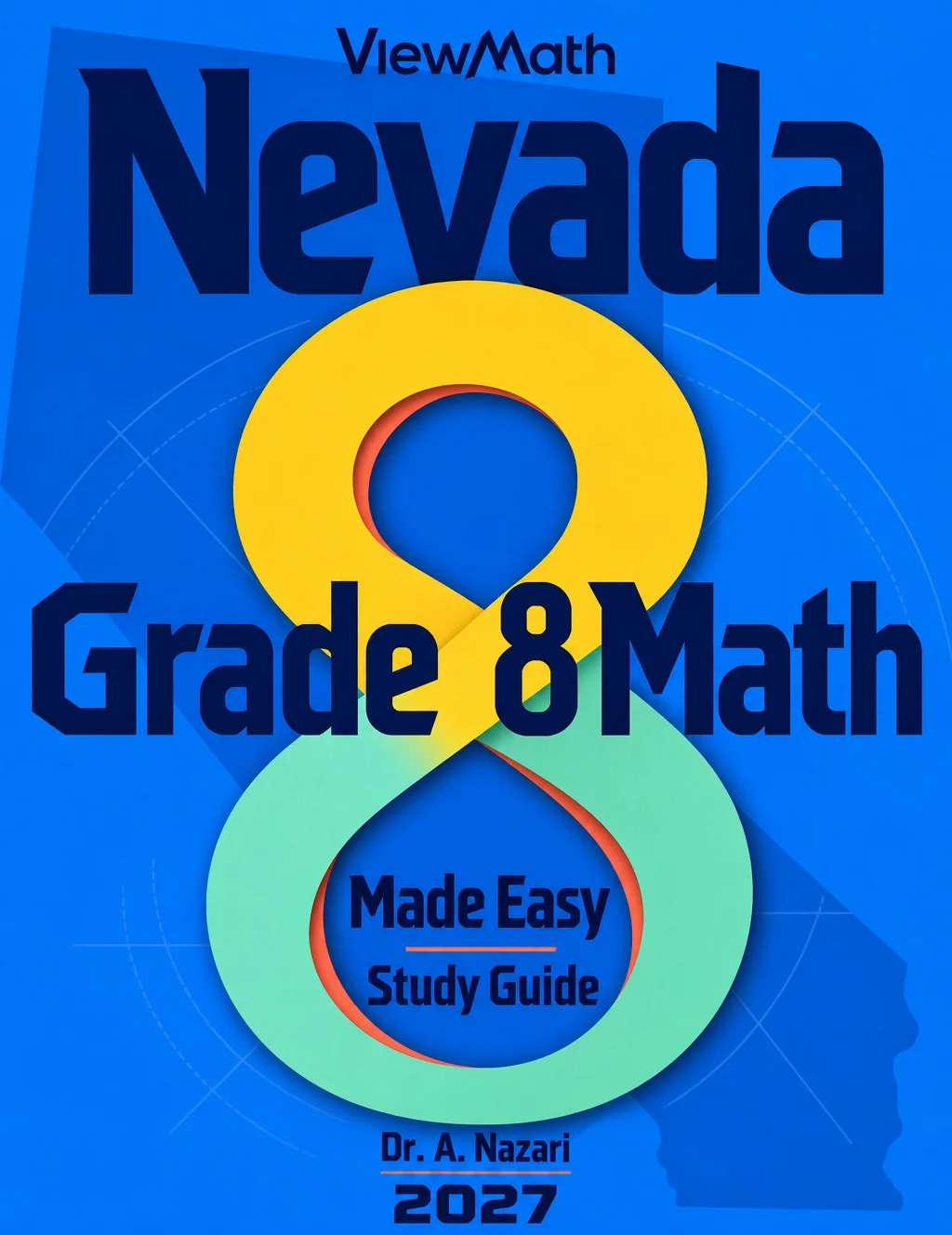 Nevada SBAC Grade 8 Math Learn & Test Bundle: 3 Guides, Workbook & 25 Tests