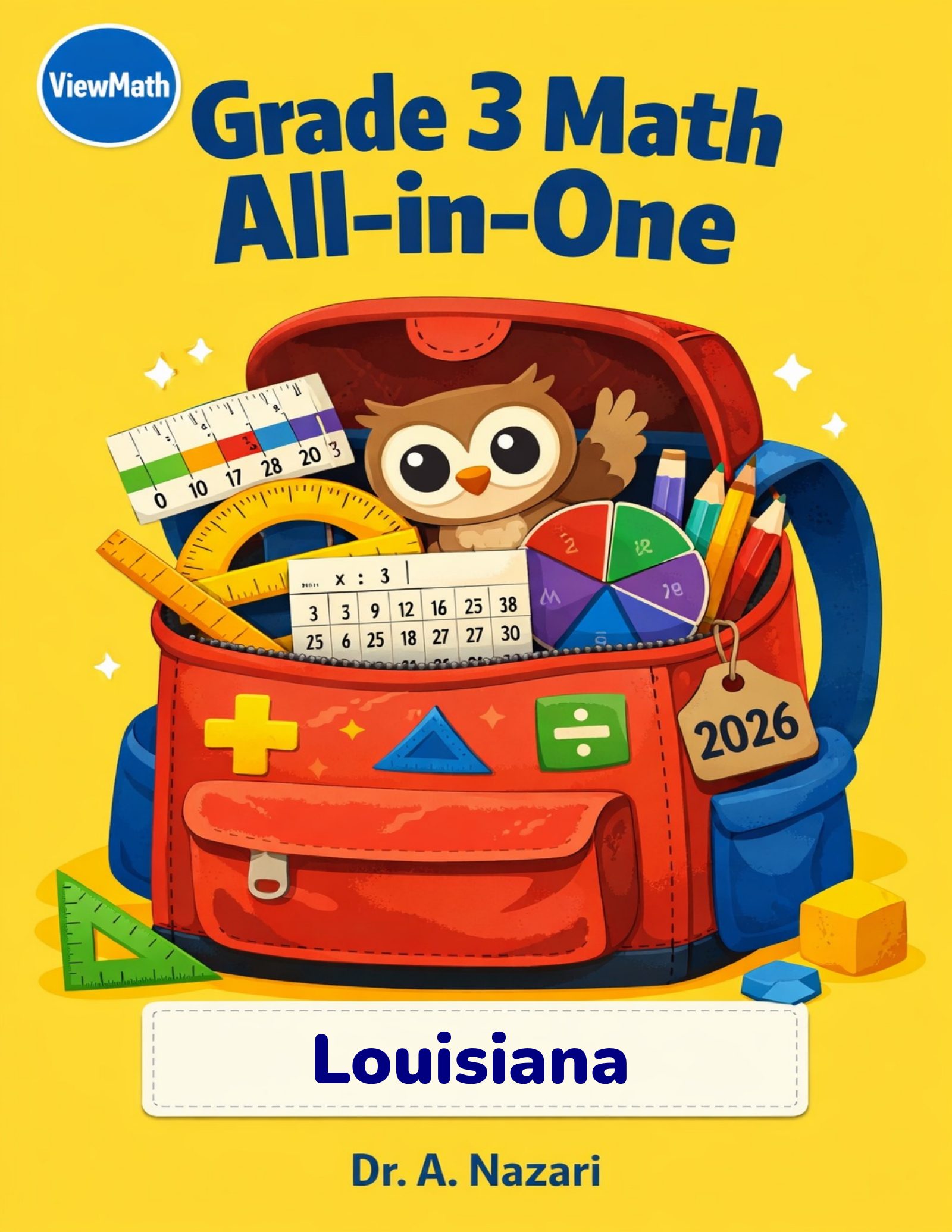 Louisiana LEAP 2025 Grade 3 Math All-in-One