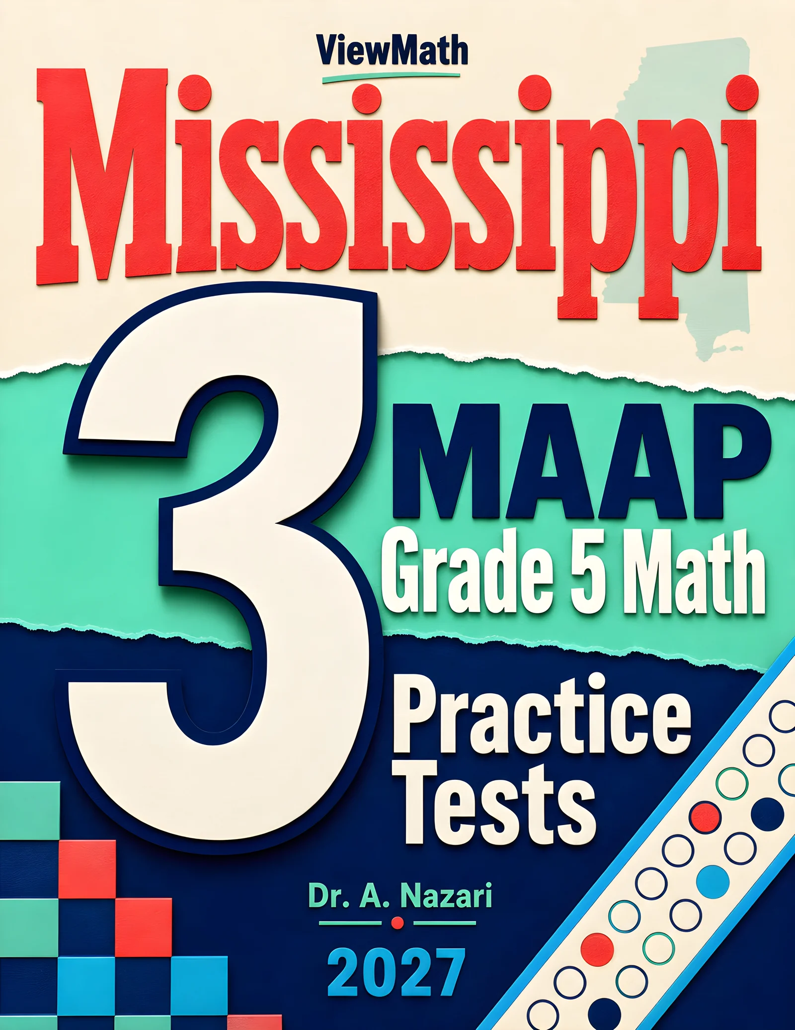 Mississippi MAAP Grade 5 Math Practice Tests Bundle: 25 Unique Full-Length Tests
