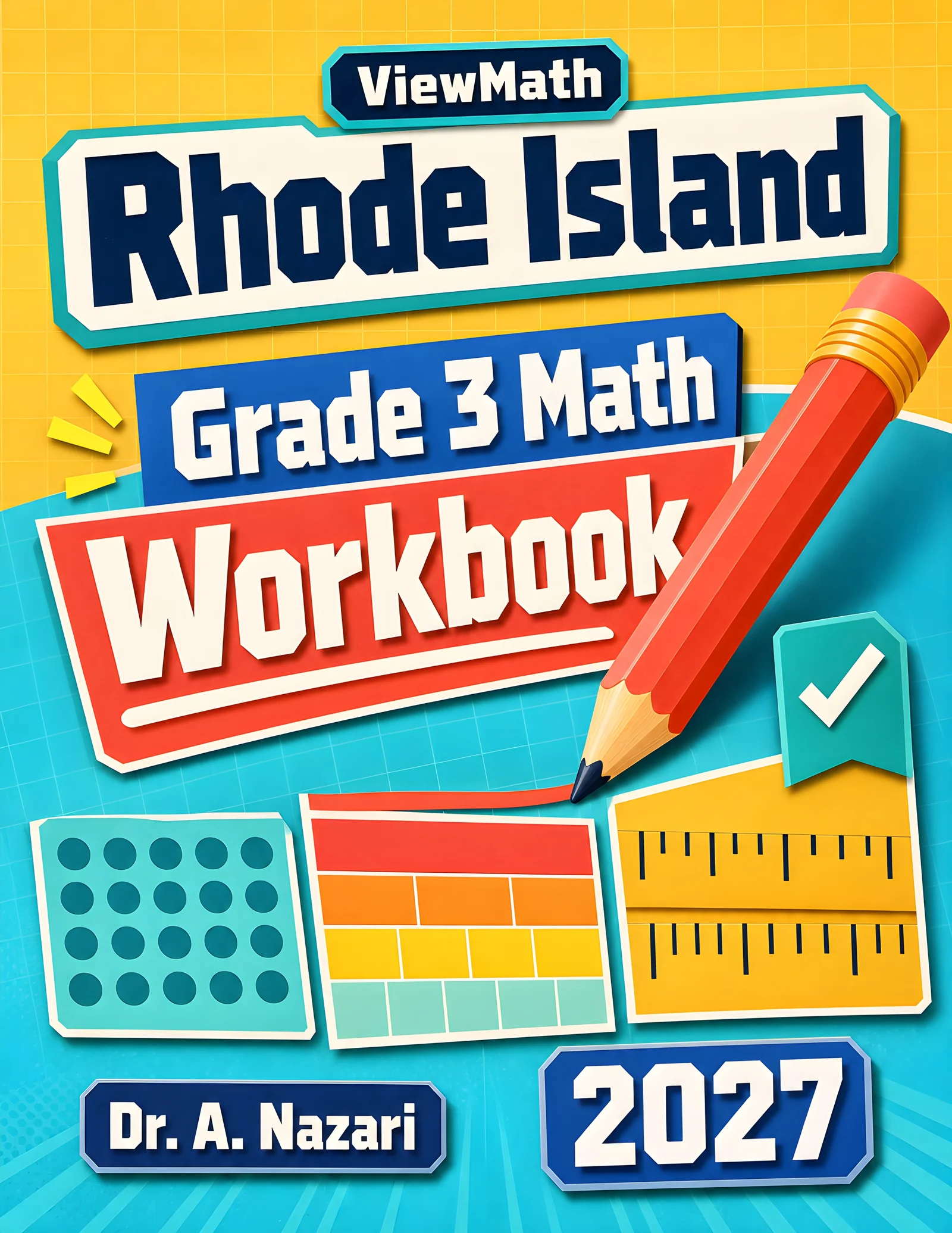 Rhode Island RICAS Grade 3 Math Workbook