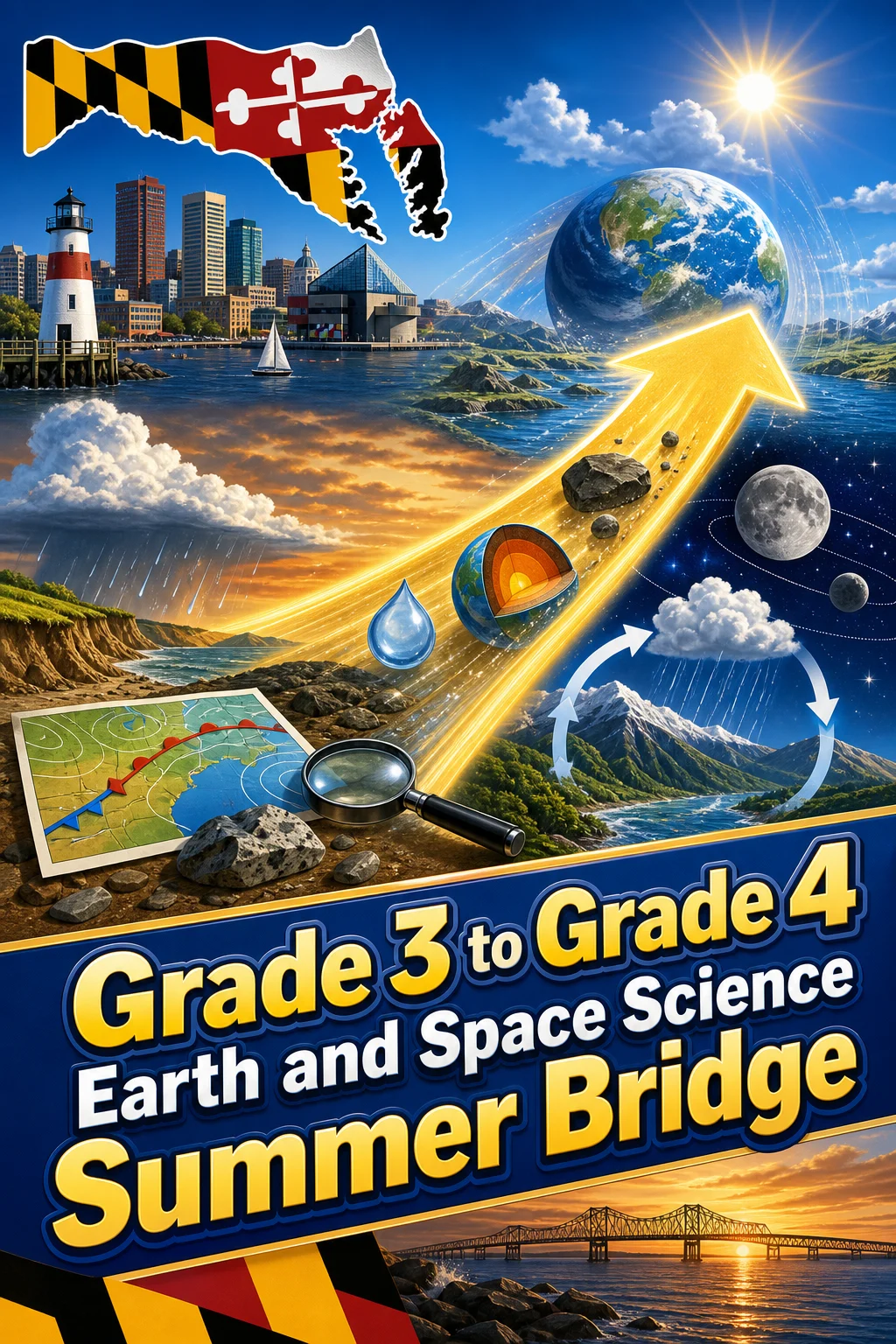 Maryland Grade 3 to Grade 4 Earth and Space Science Summer Bridge