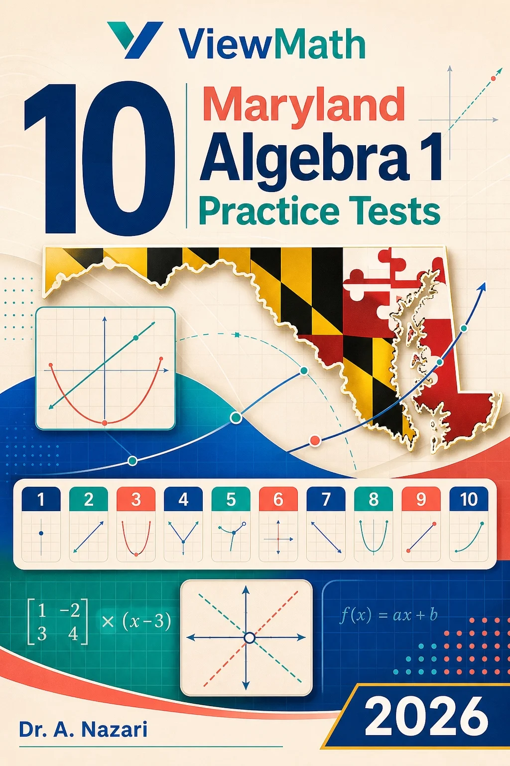10 Maryland MCAP Algebra 1 Math Practice Tests