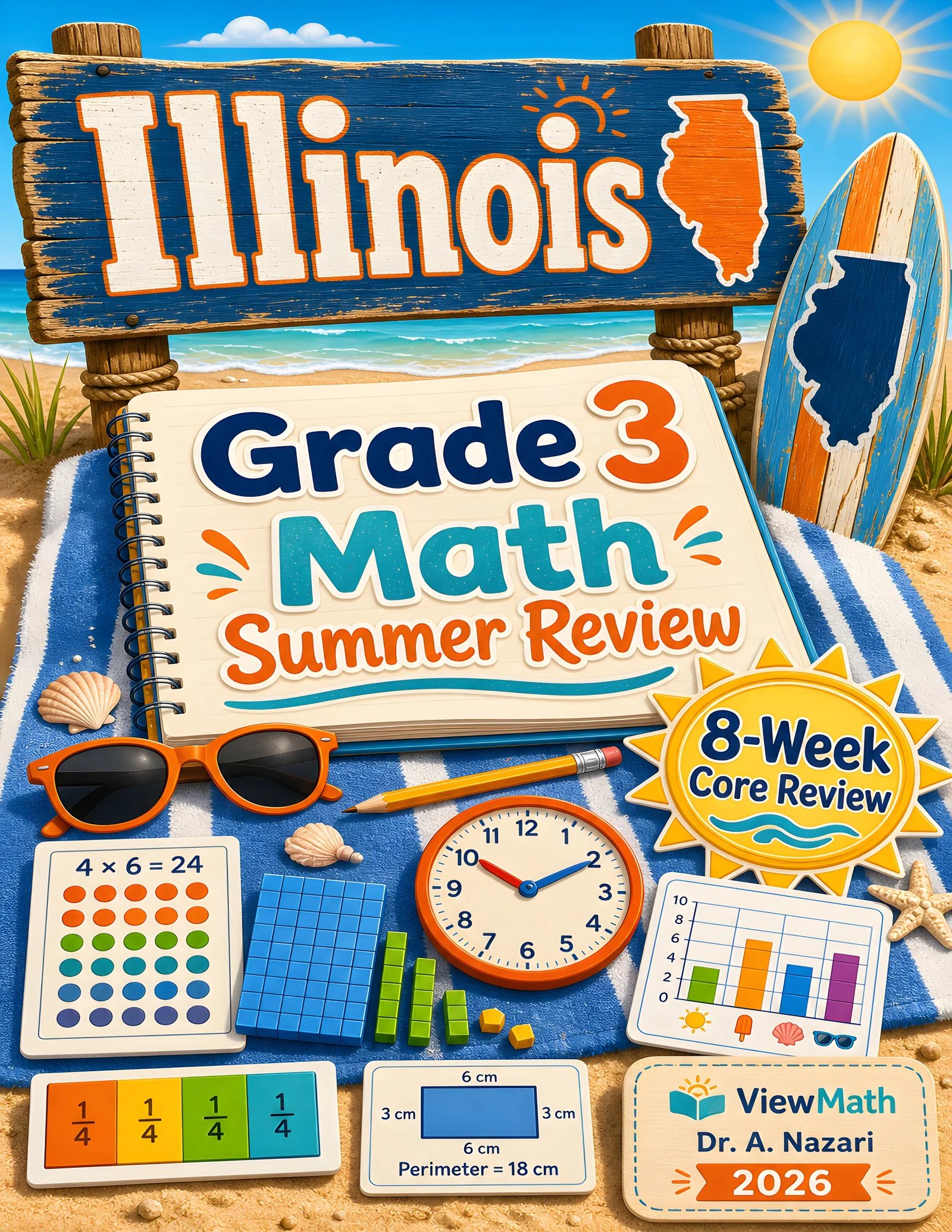 Illinois IAR Grade 3 Math Summer Review