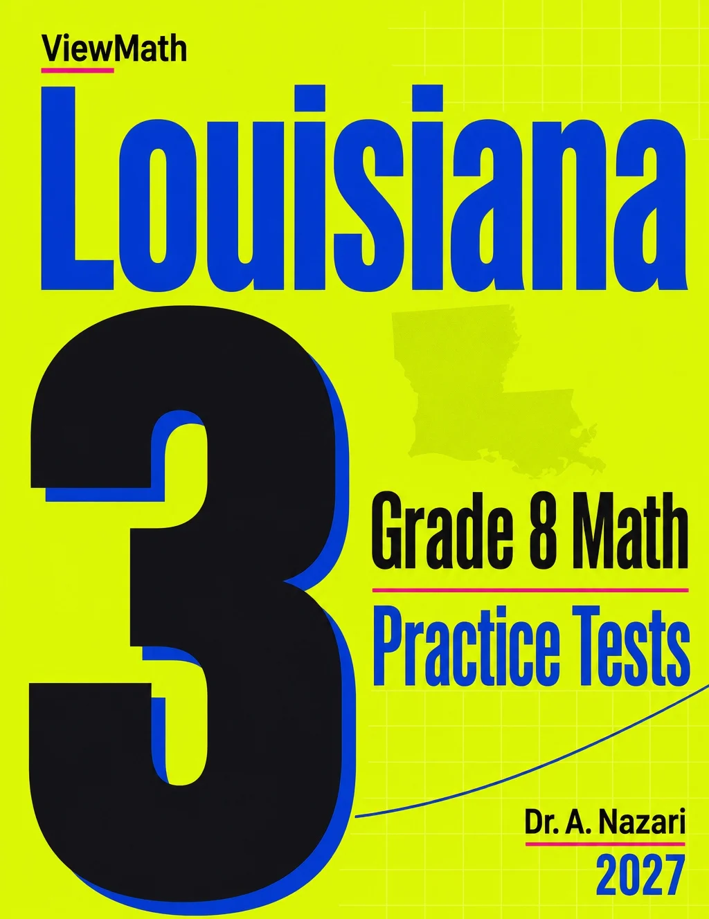Louisiana LEAP 2025 Grade 8 Math Practice Tests Bundle: 25 Full-Length Tests