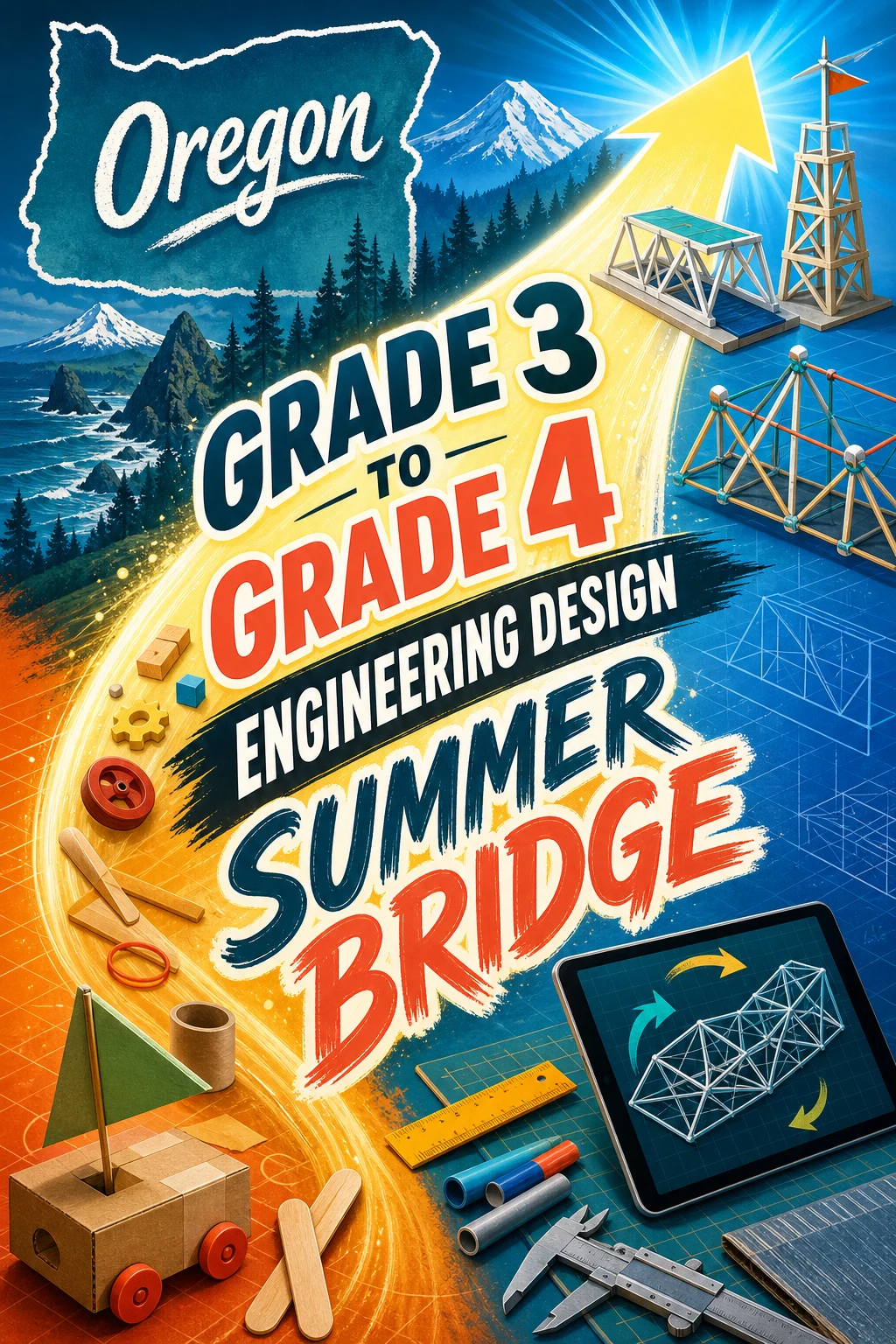 Oregon Grade 3 to Grade 4 Engineering Design Summer Bridge