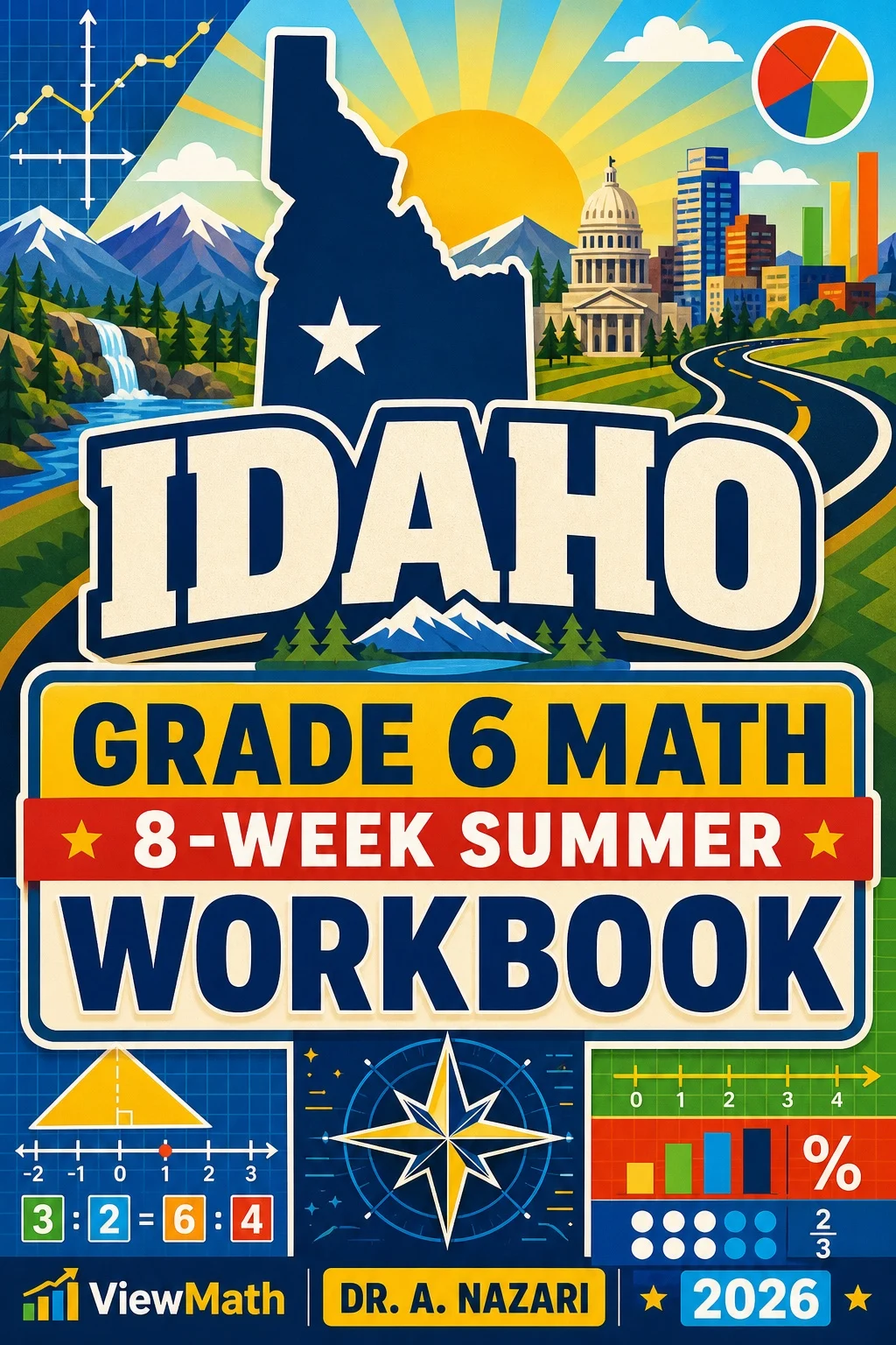 Idaho ISAT Grade 6 Math Summer Review Workbook
