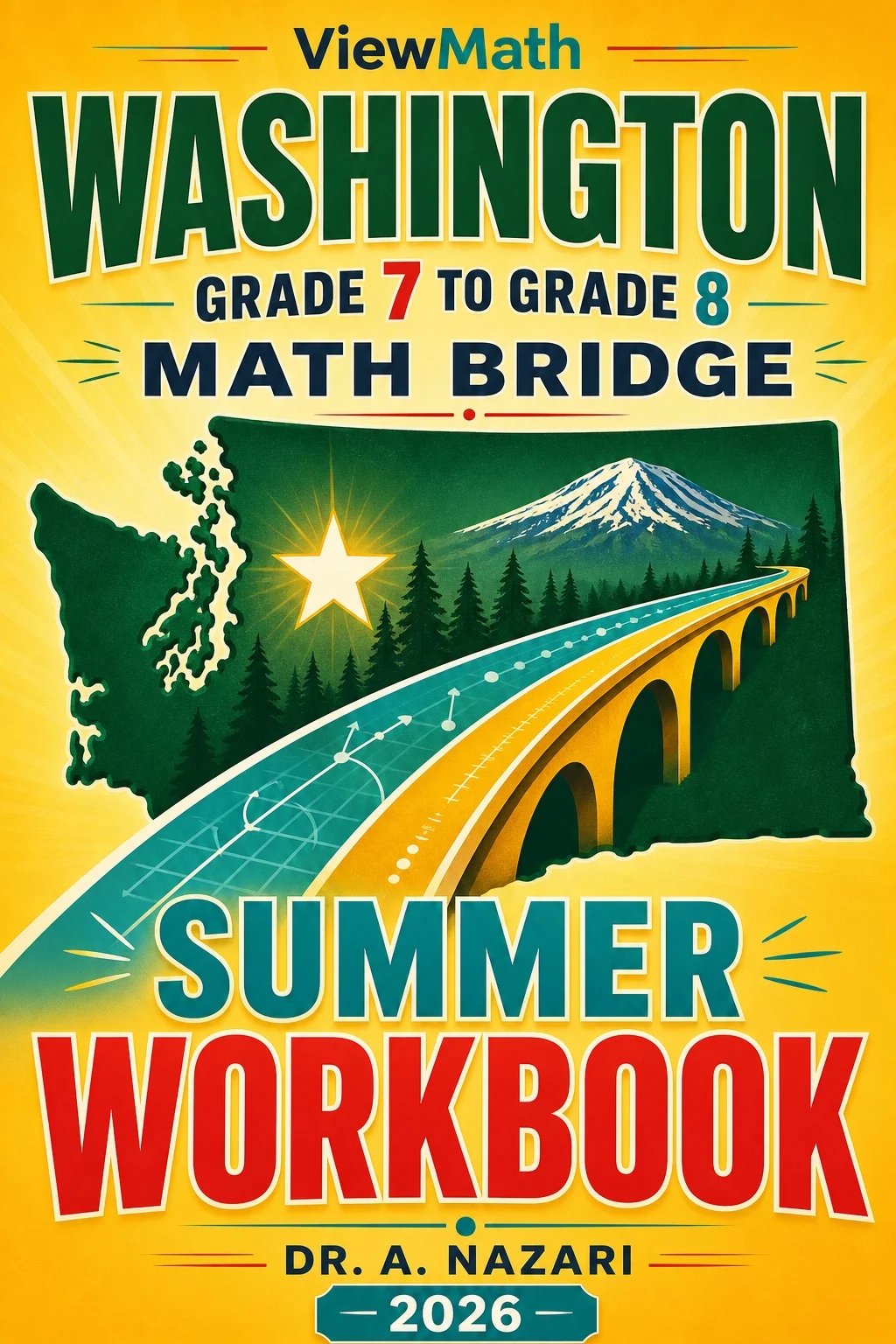 Washington SBA Grade 7 to Grade 8 Math Summer Bridge Workbook