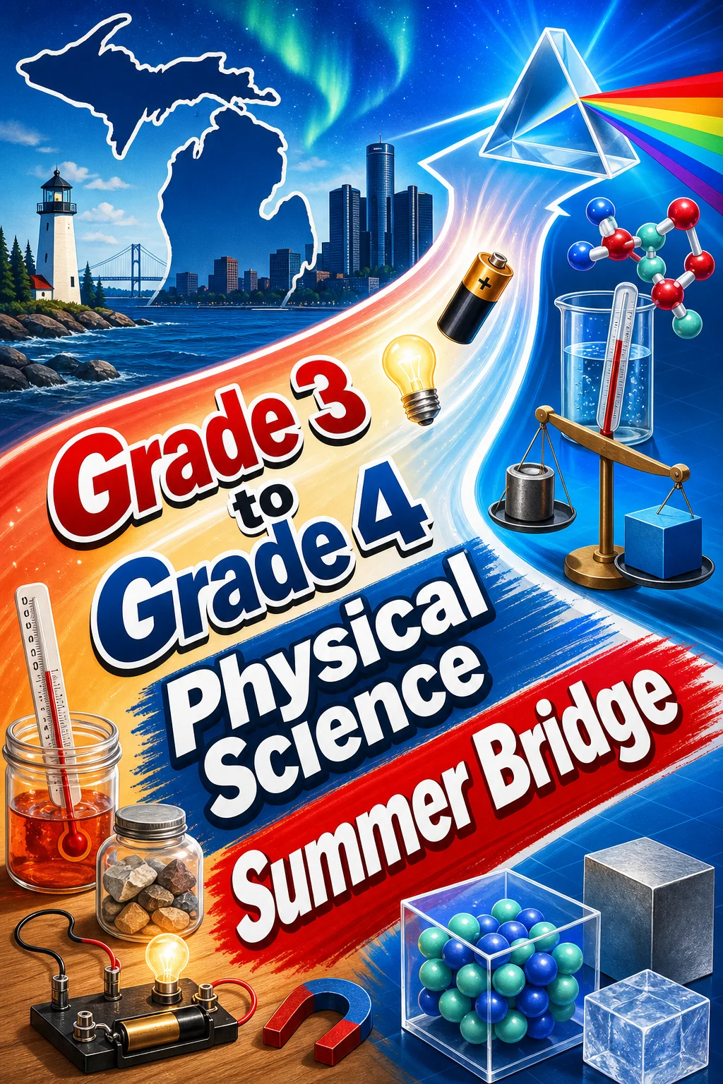 Michigan Grade 3 to Grade 4 Physical Science Summer Bridge