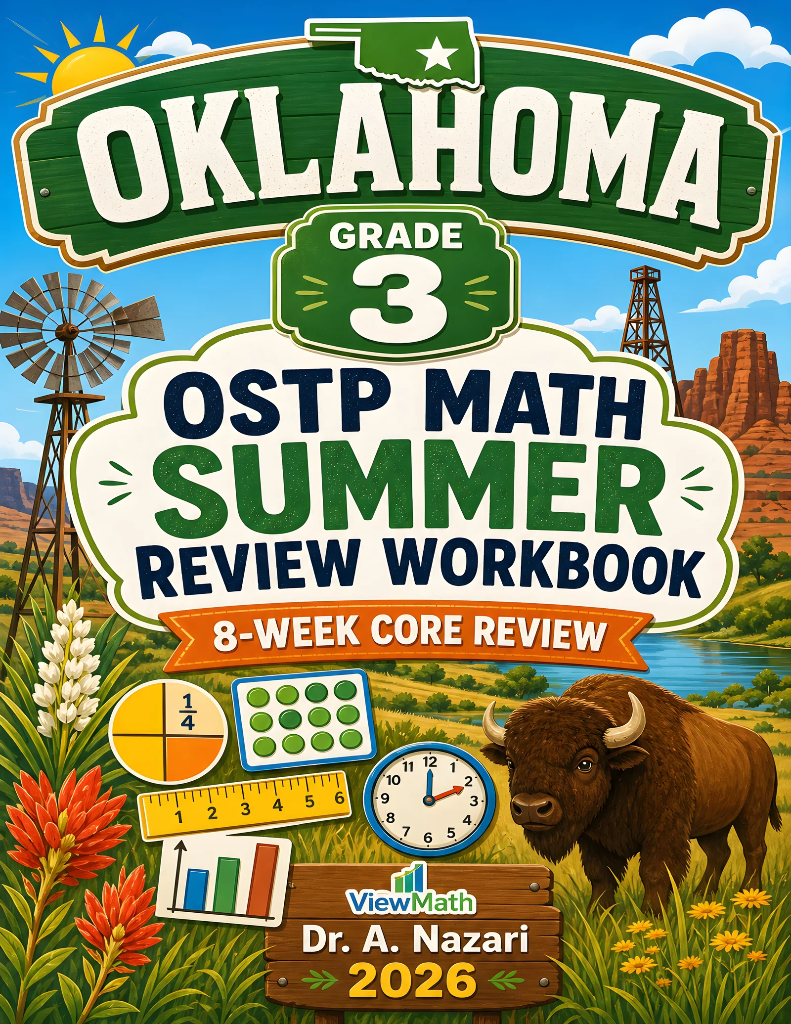 Oklahoma OSTP Grade 3 Math Summer Review Workbook