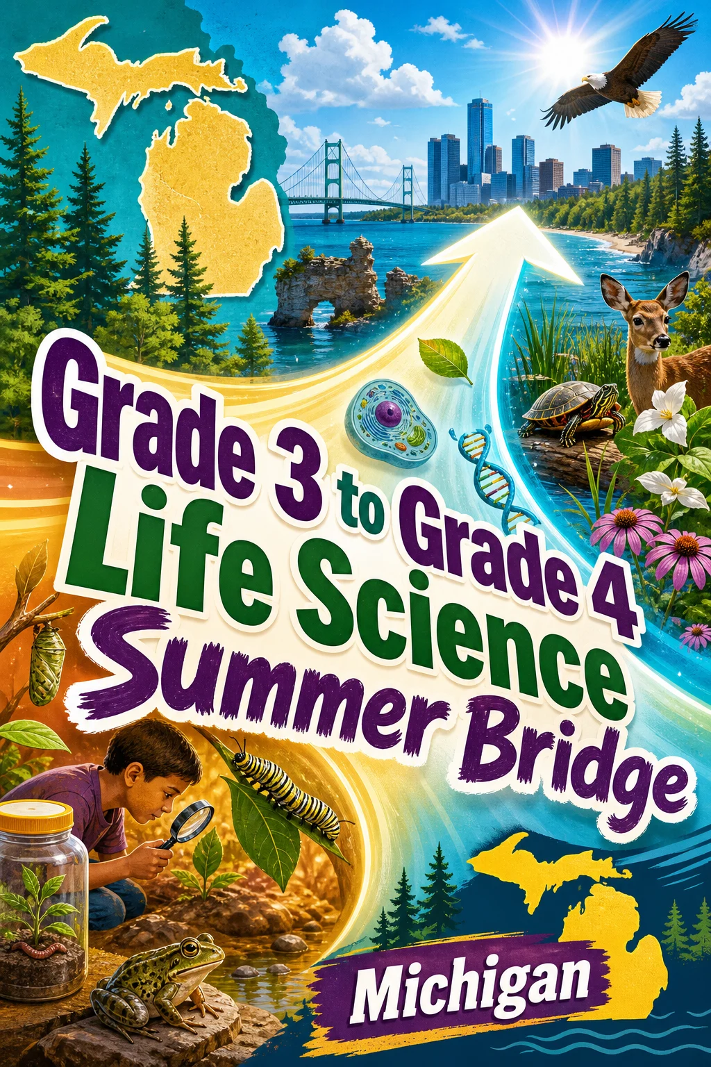 Michigan Grade 3 to Grade 4 Life Science Summer Bridge