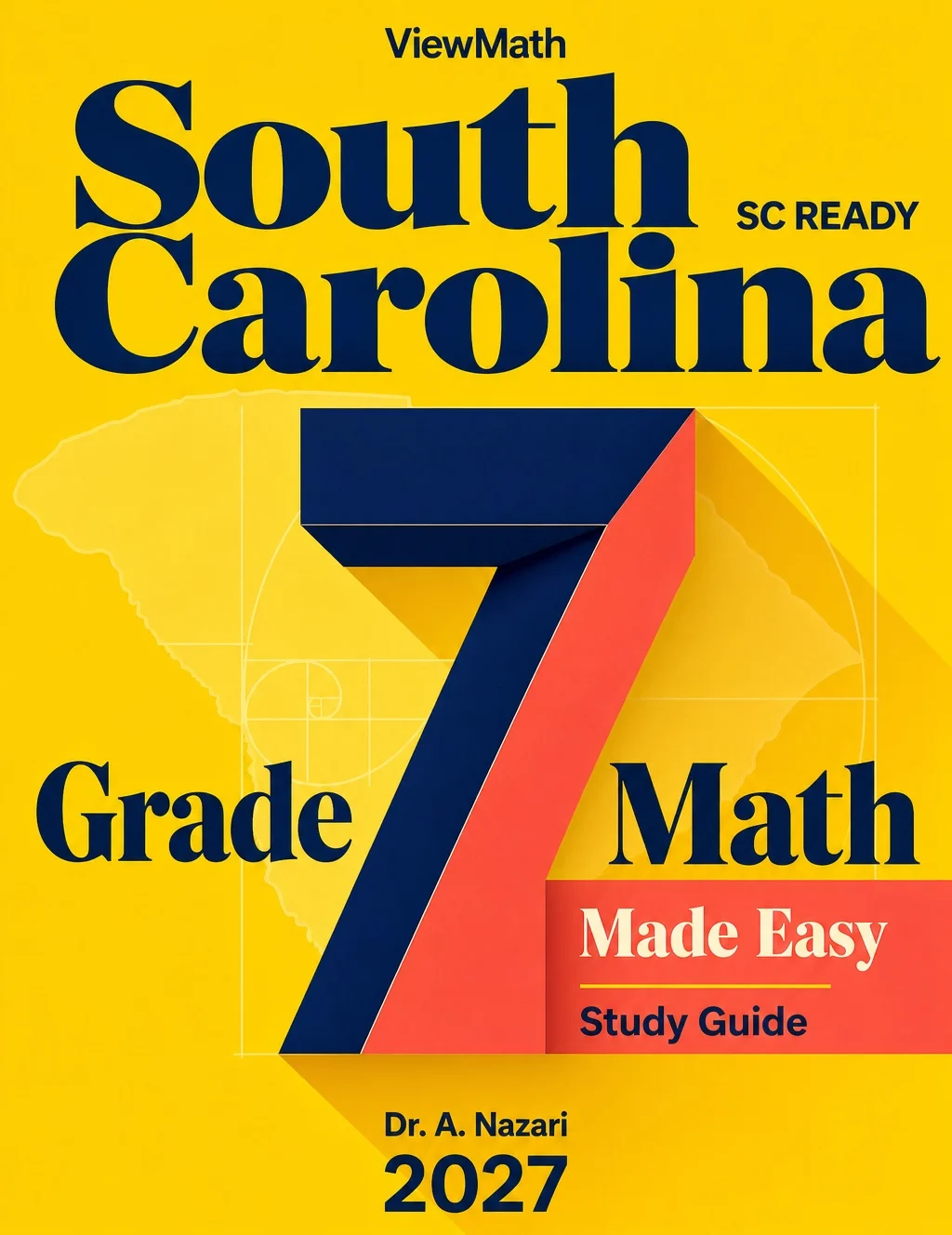 South Carolina SC READY Grade 7 Math Learn & Test Bundle: 7 Books & 25 Tests