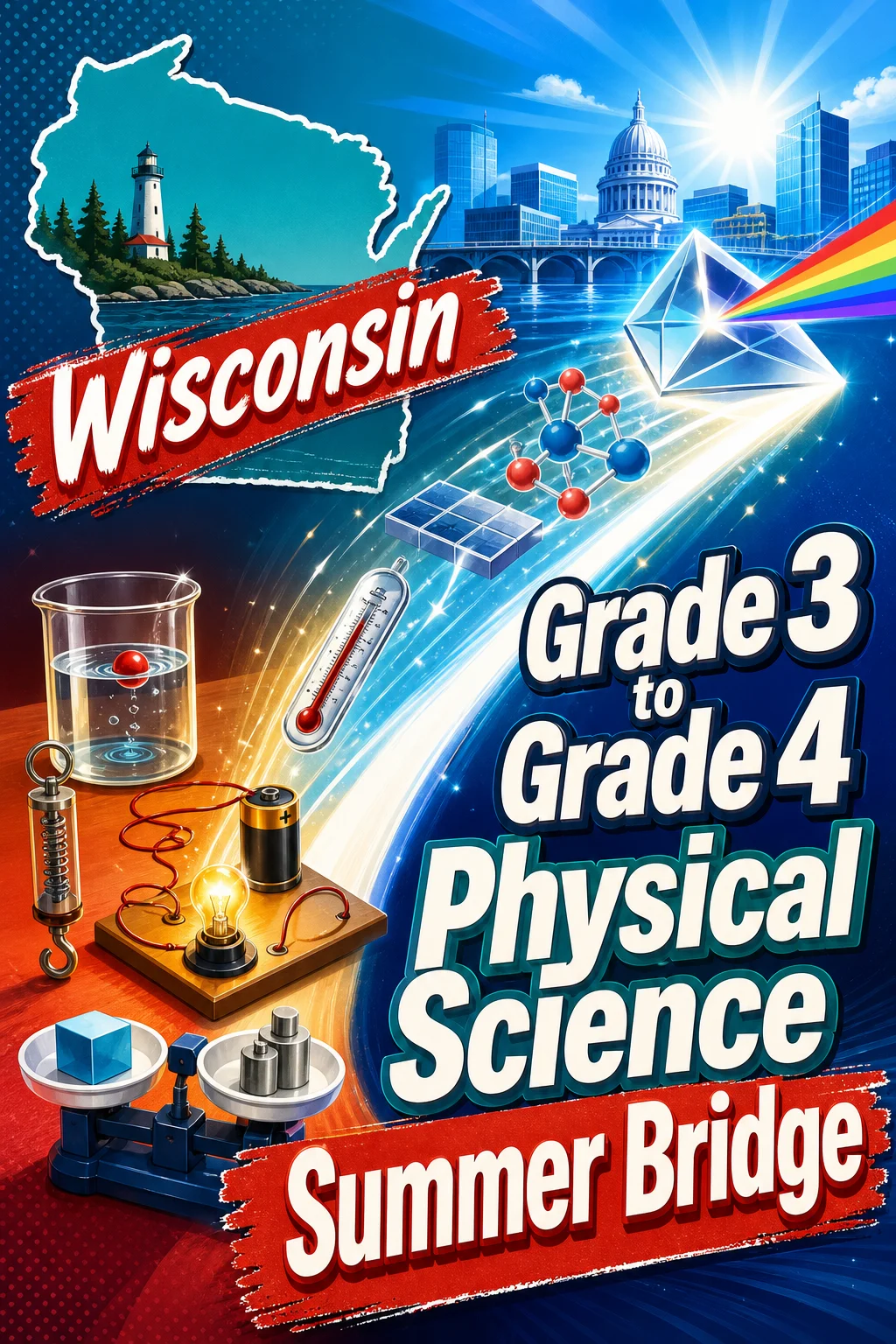 Wisconsin Grade 3 to Grade 4 Physical Science Summer Bridge