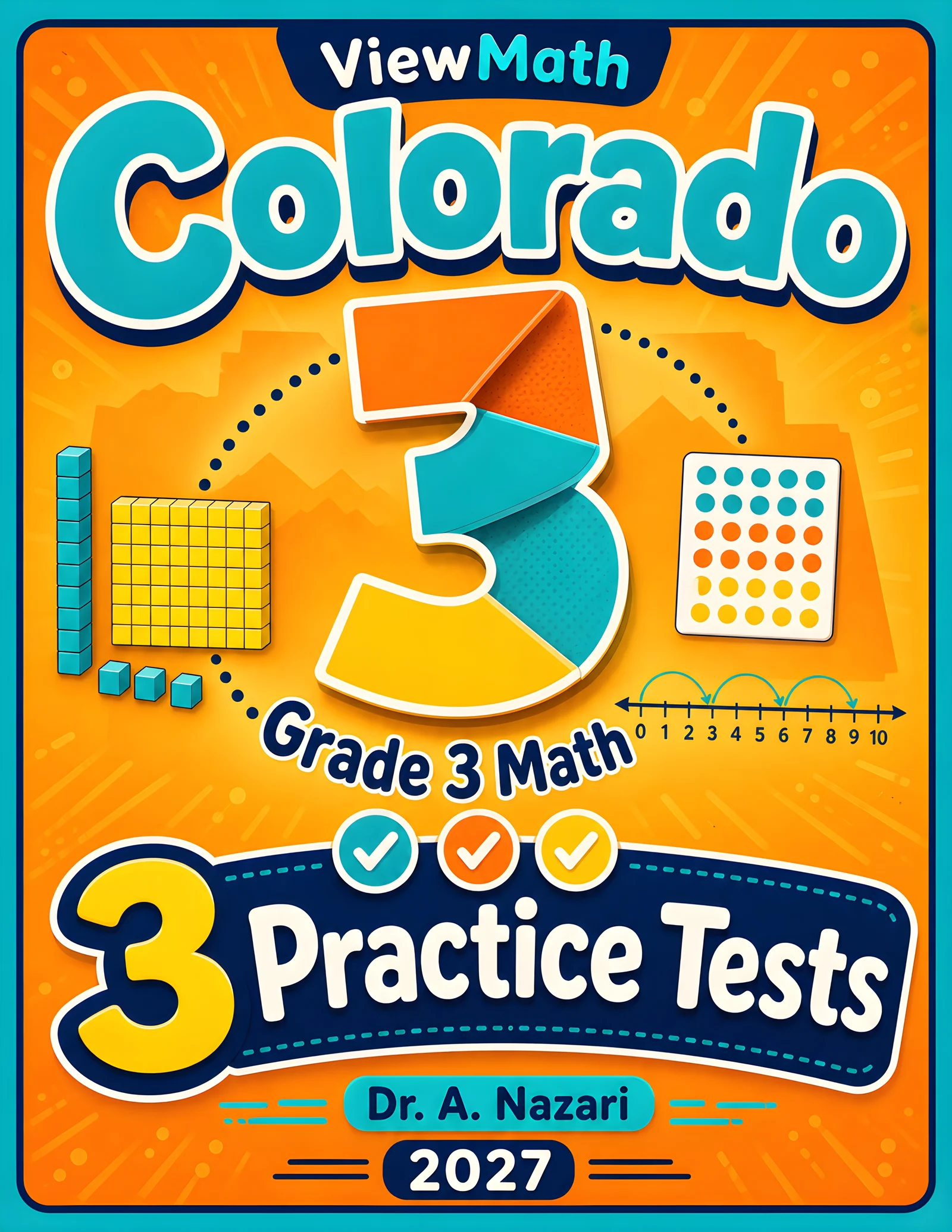 Colorado CMAS Grade 4 Math Practice Tests Bundle: 25 Unique Full-Length Tests