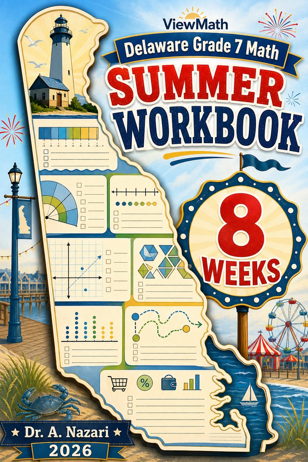 Delaware DeSSA Grade 7 Math Summer Review Workbook