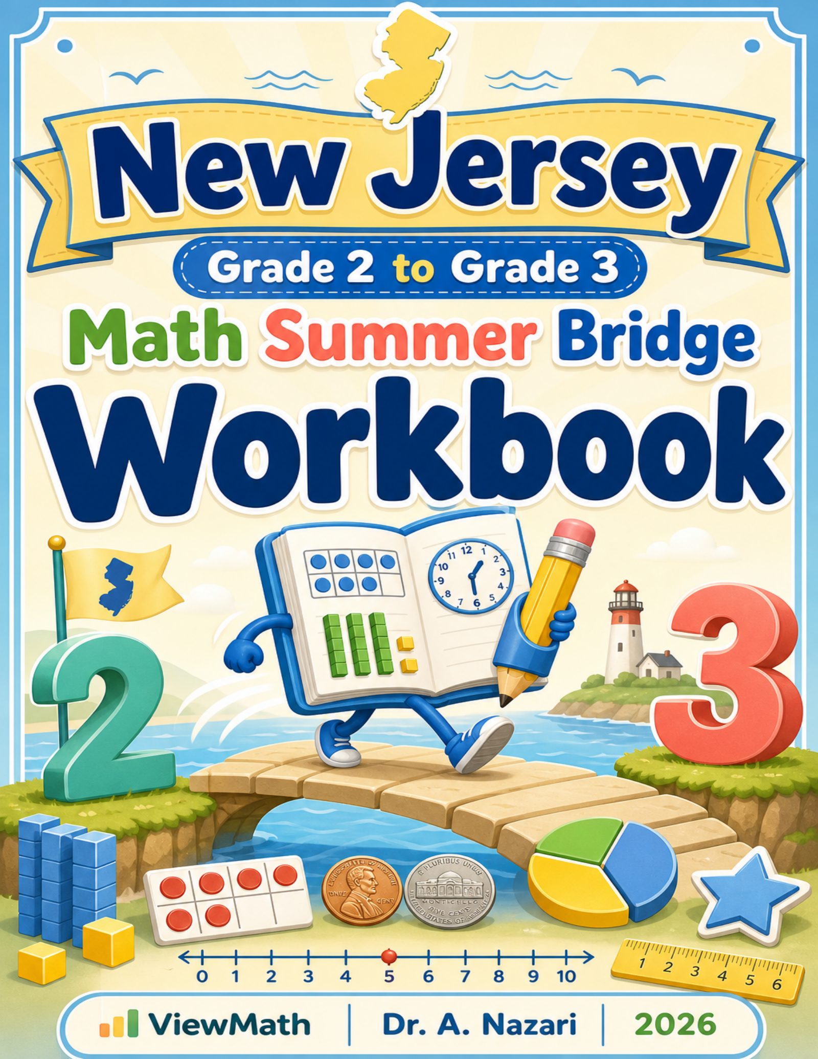 New Jersey Grade 2 to Grade 3 Math Summer Bridge Workbook