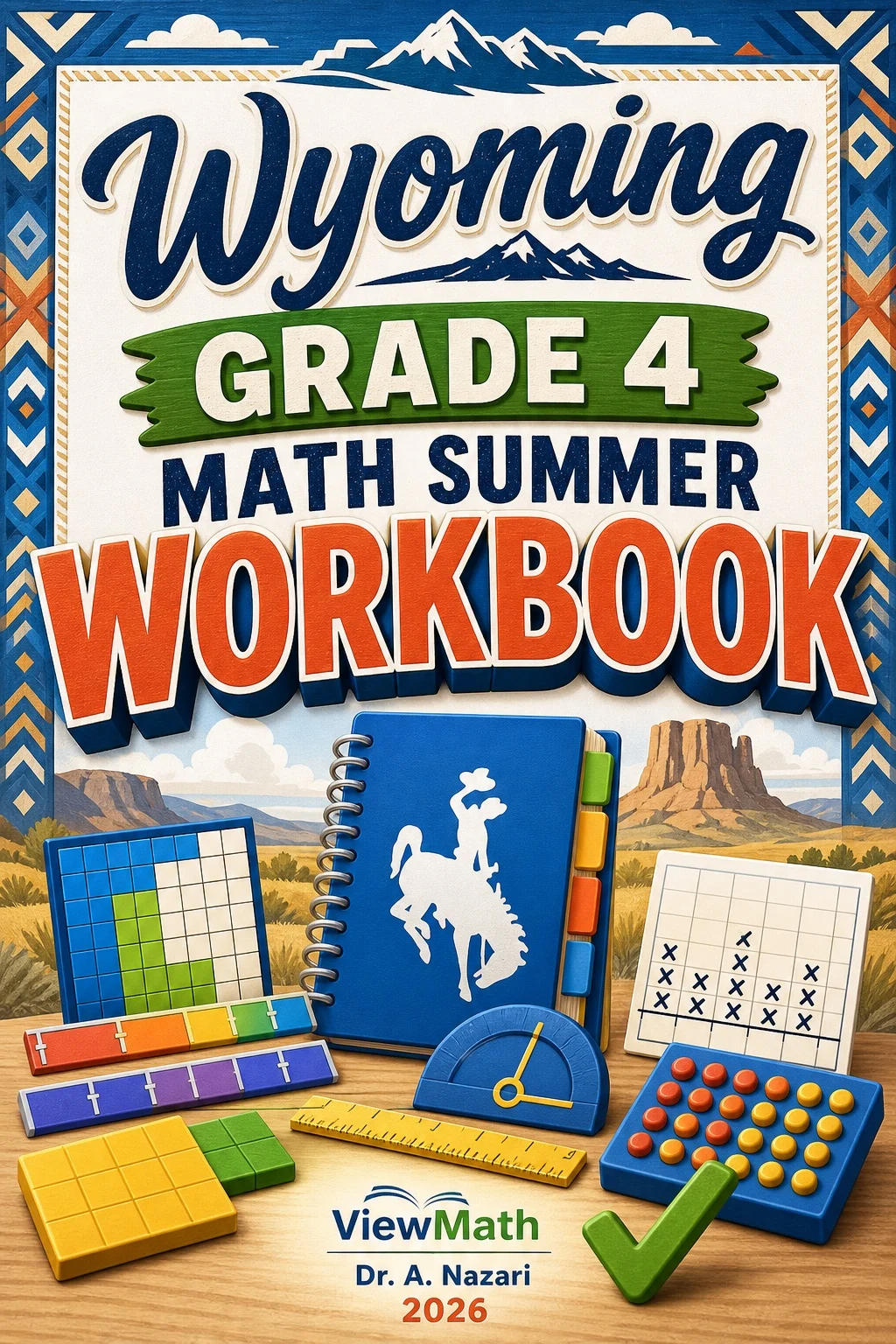 Wyoming WY-TOPP Grade 4 Math Summer Review Workbook