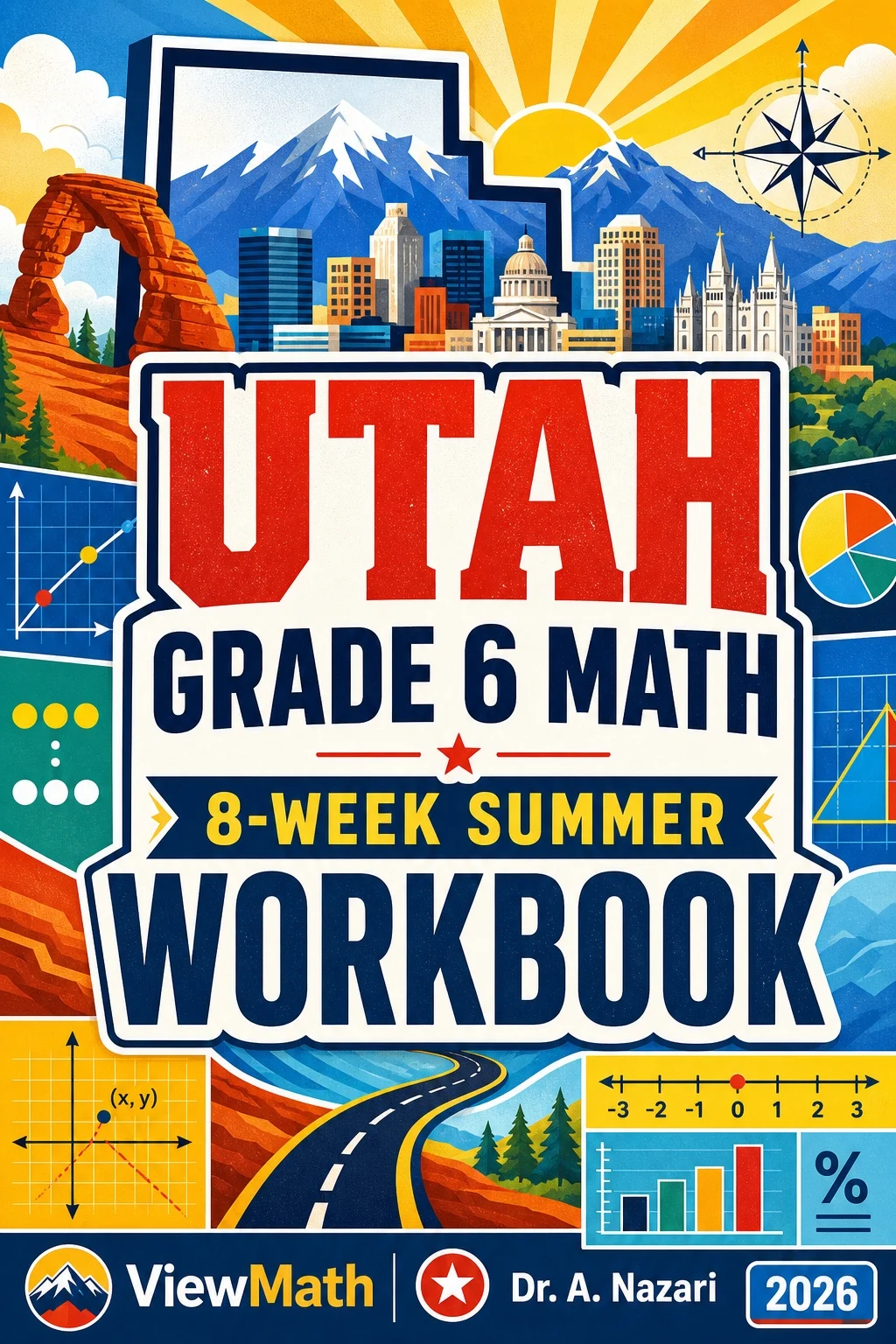 Utah RISE Grade 6 Math Summer Review Workbook