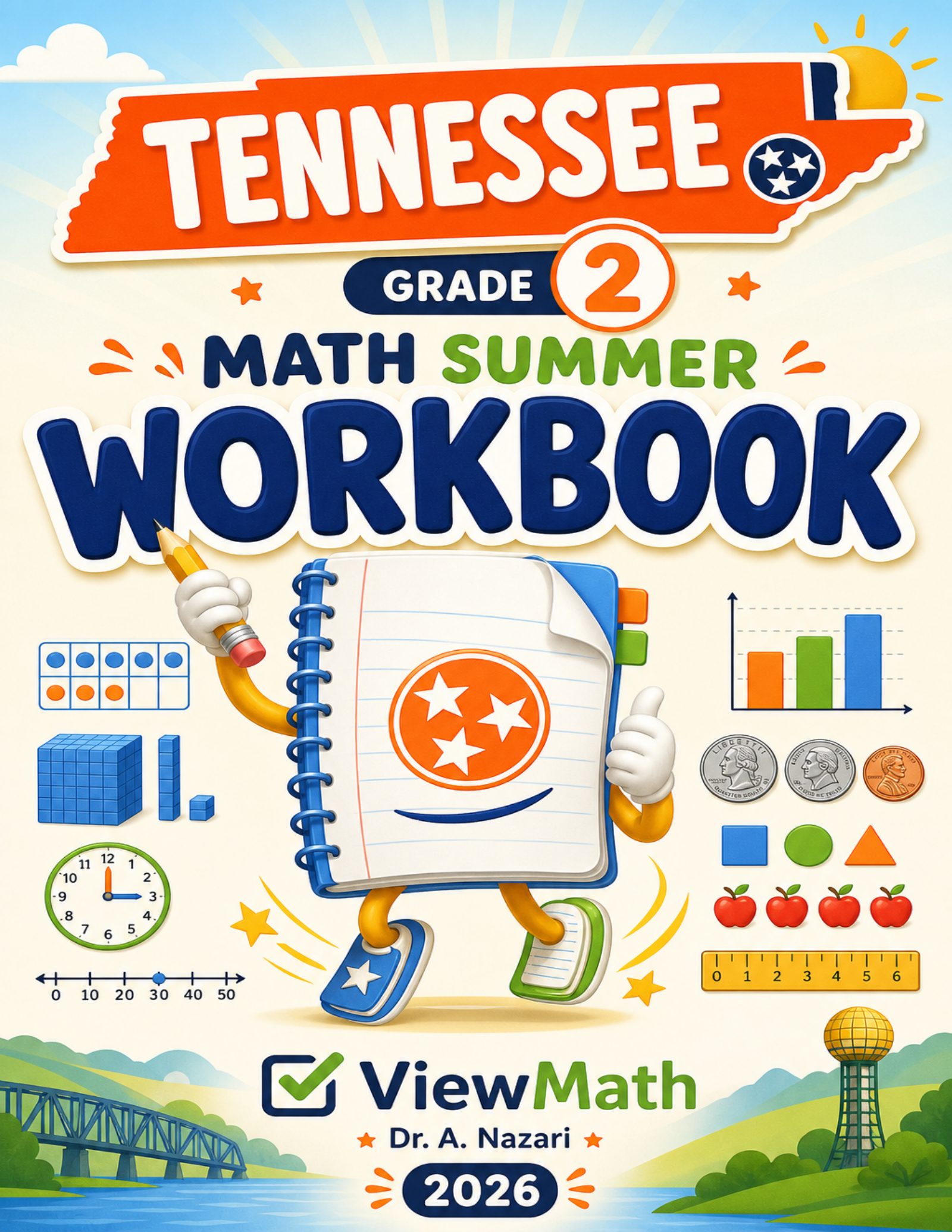 Tennessee Grade 2 Math Summer Workbook
