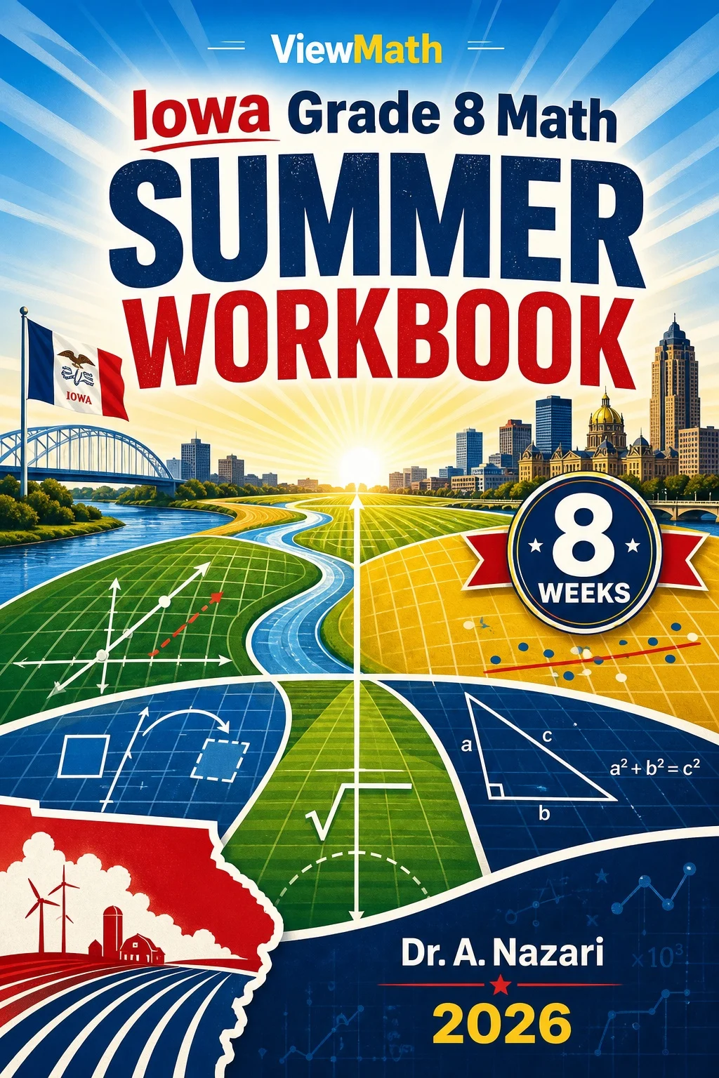 Iowa ISASP Grade 8 Math Summer Review Workbook