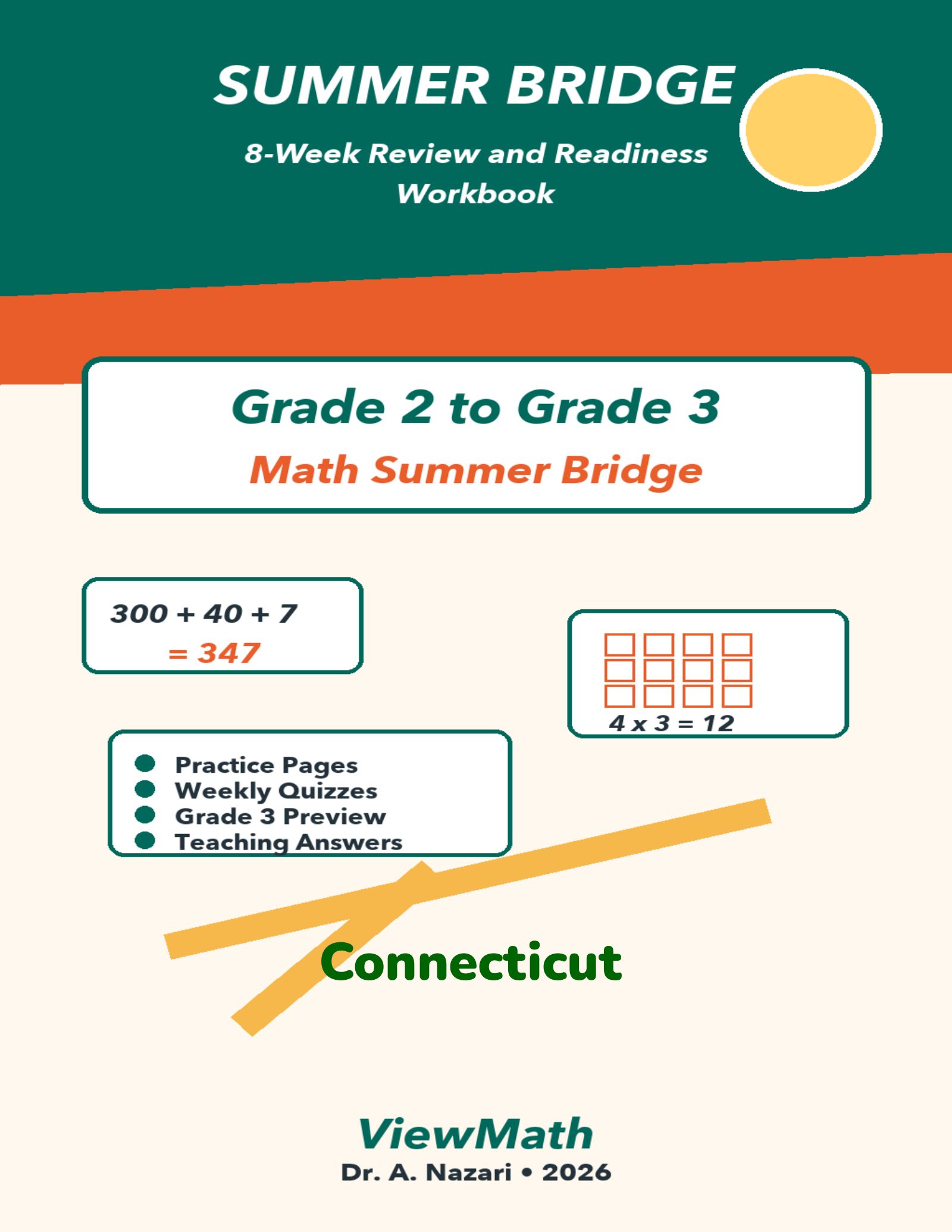 Connecticut Grade 2 to Grade 3 Math Summer Bridge