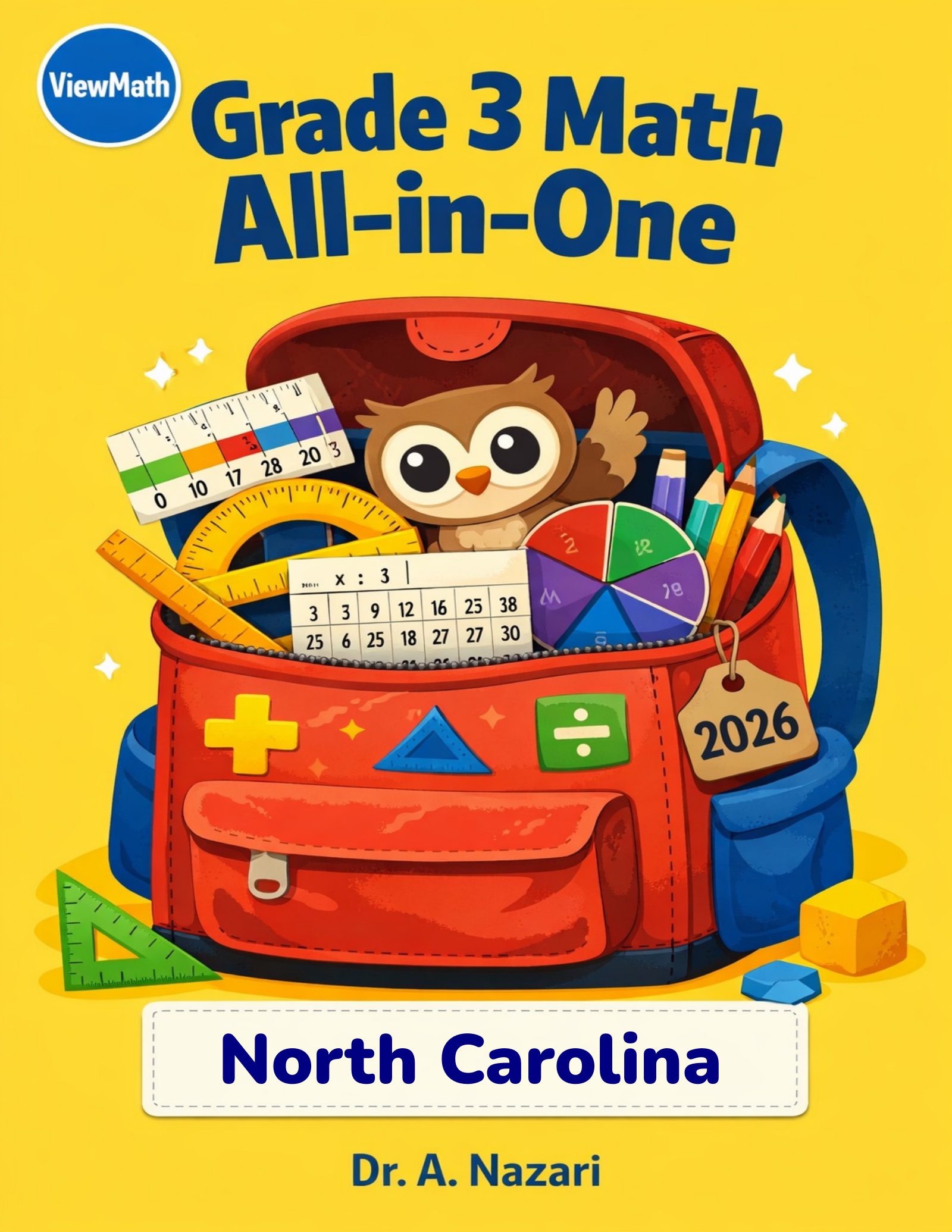 North Carolina NC EOG Grade 3 Math All-in-One