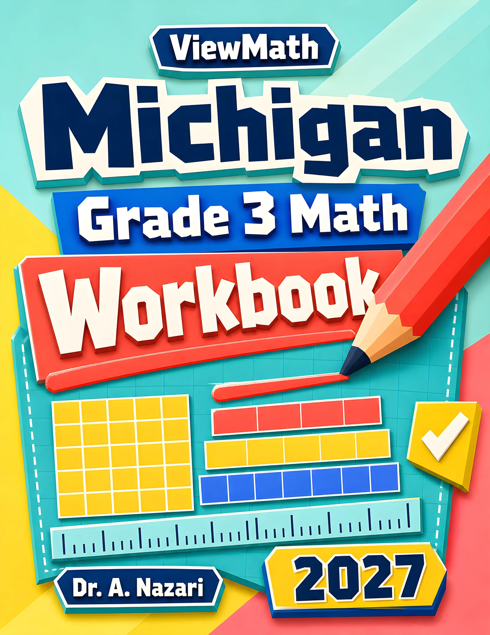 Michigan M-STEP Grade 3 Math Workbook