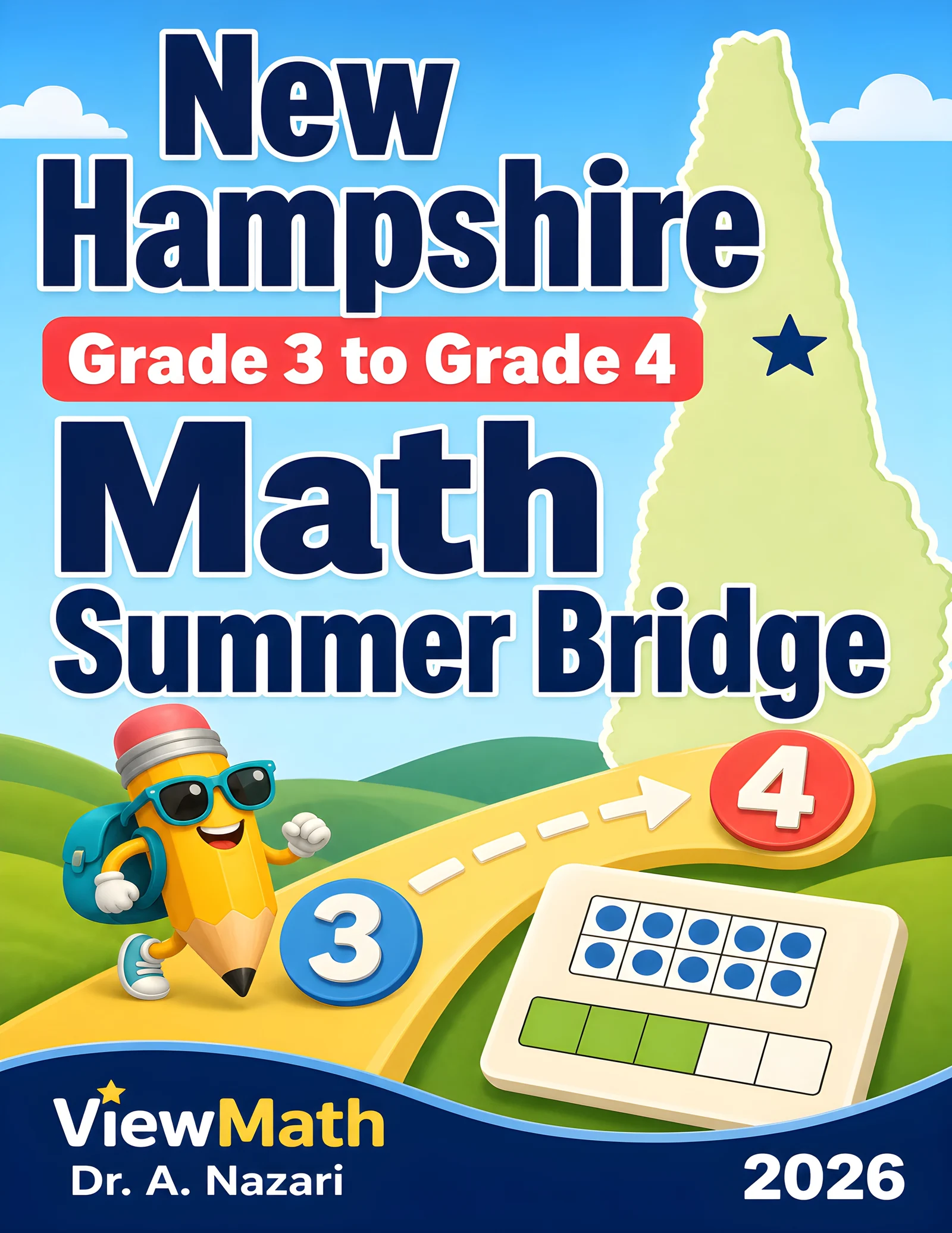 New Hampshire NH SAS Grade 3 Math Summer Bridge