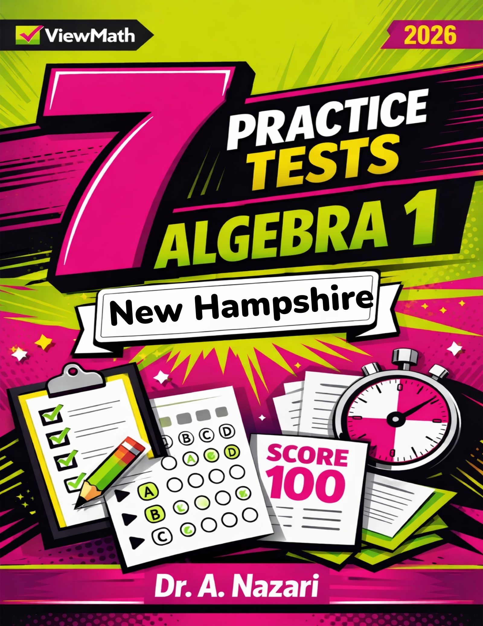7 New Hampshire NH SAS Algebra 1 Math Practice Tests