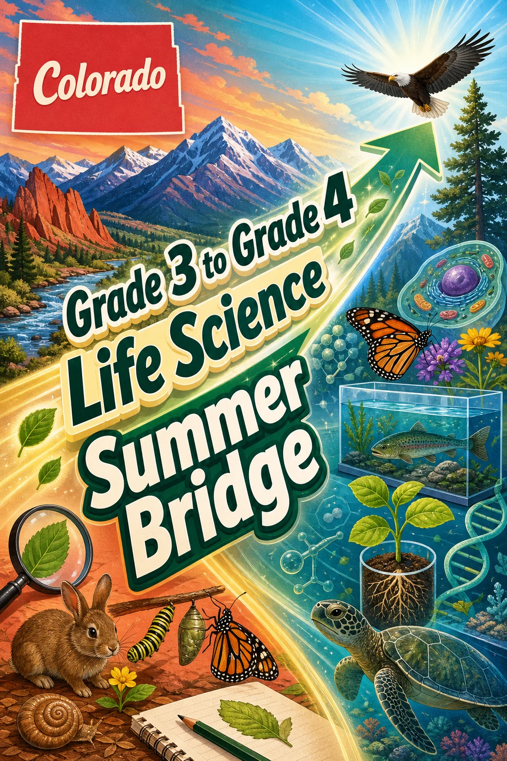 Colorado Grade 3 to Grade 4 Life Science Summer Bridge