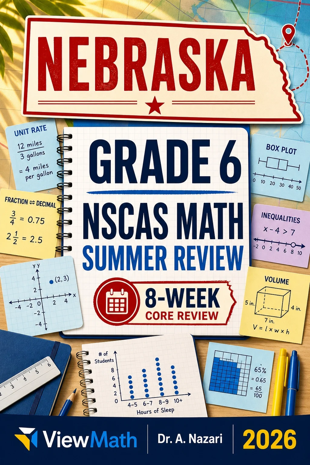 Nebraska NSCAS Grade 6 Math Summer Review