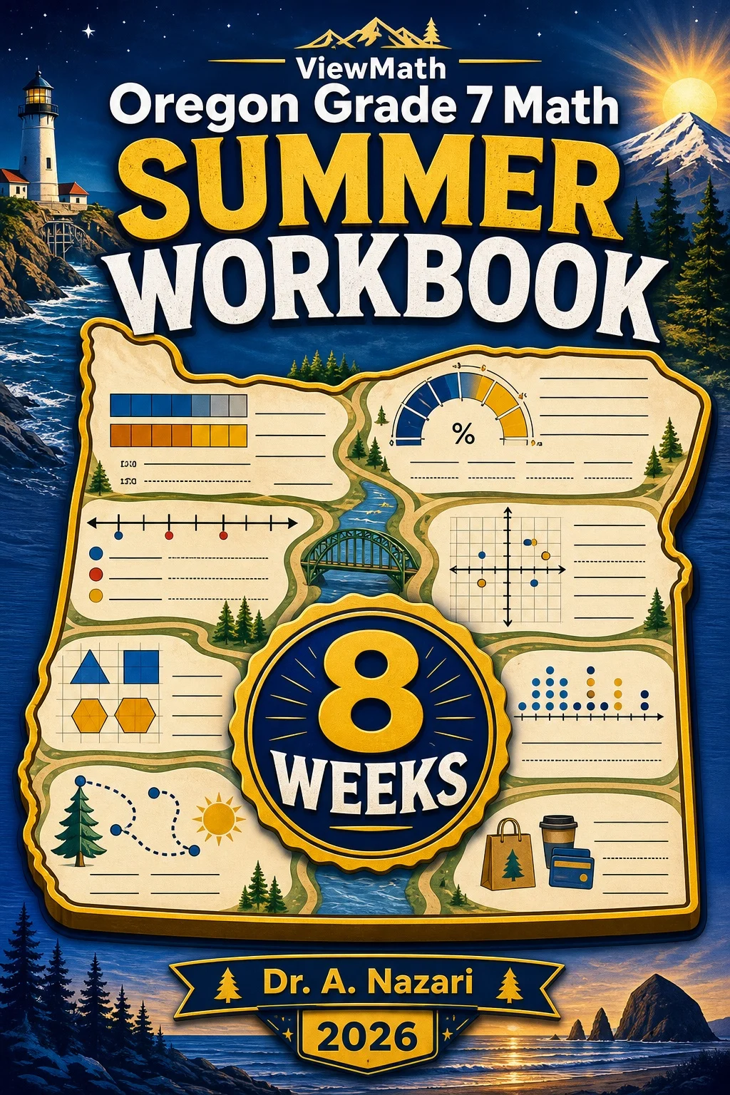 Oregon OSAS Grade 7 Math Summer Review Workbook