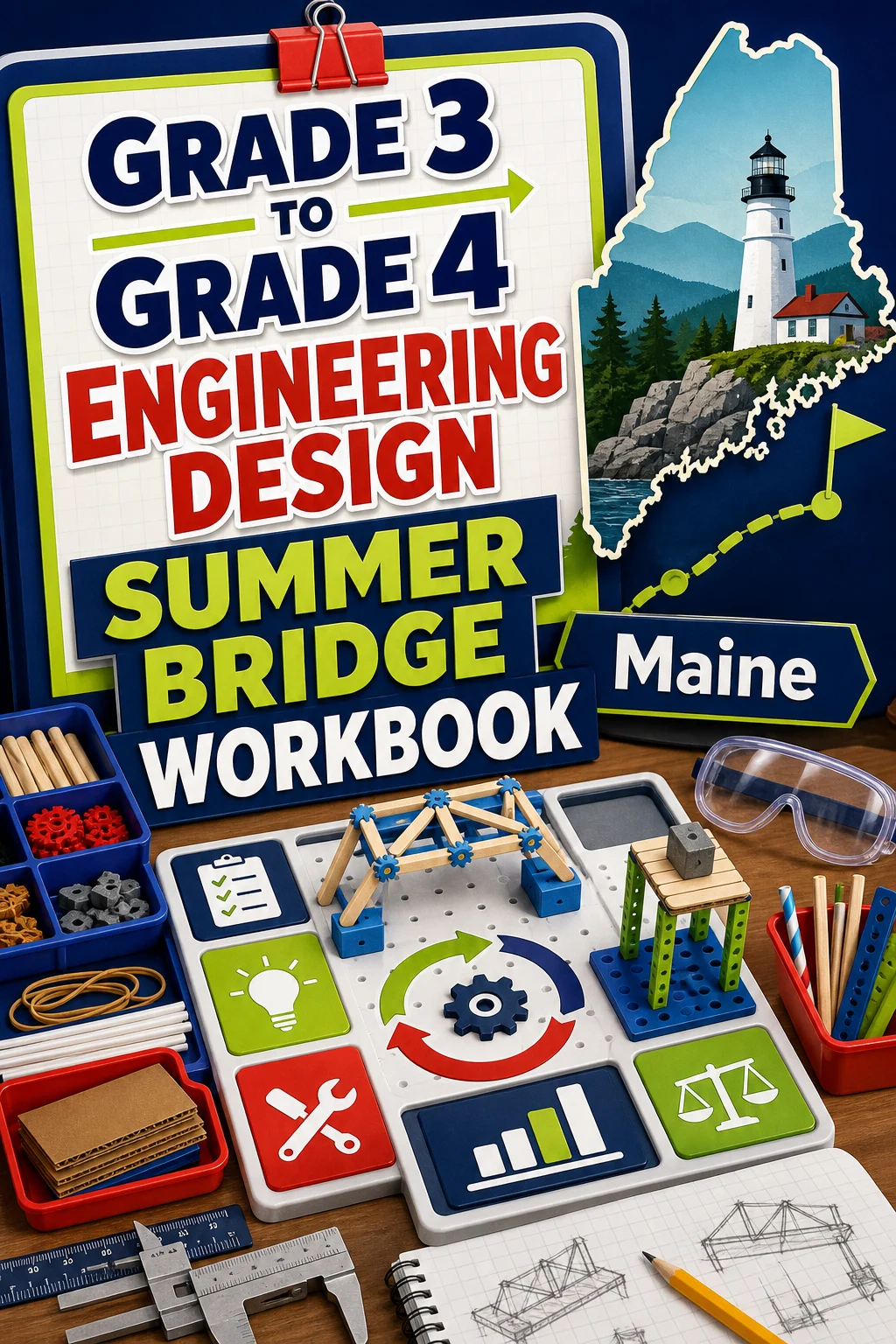 Maine Grade 3 to Grade 4 Engineering Design Summer Bridge Workbook