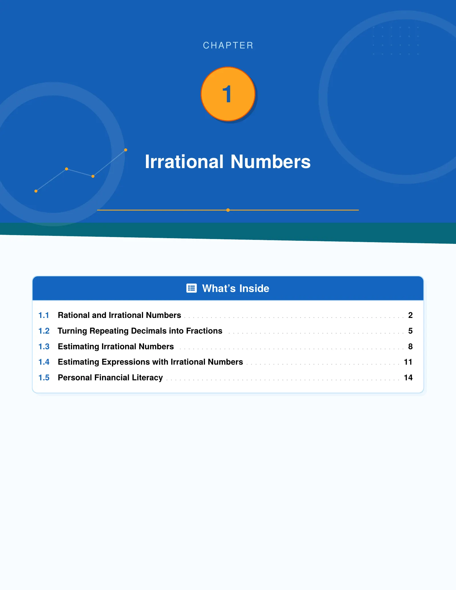 Representative ViewMath book learning or practice page