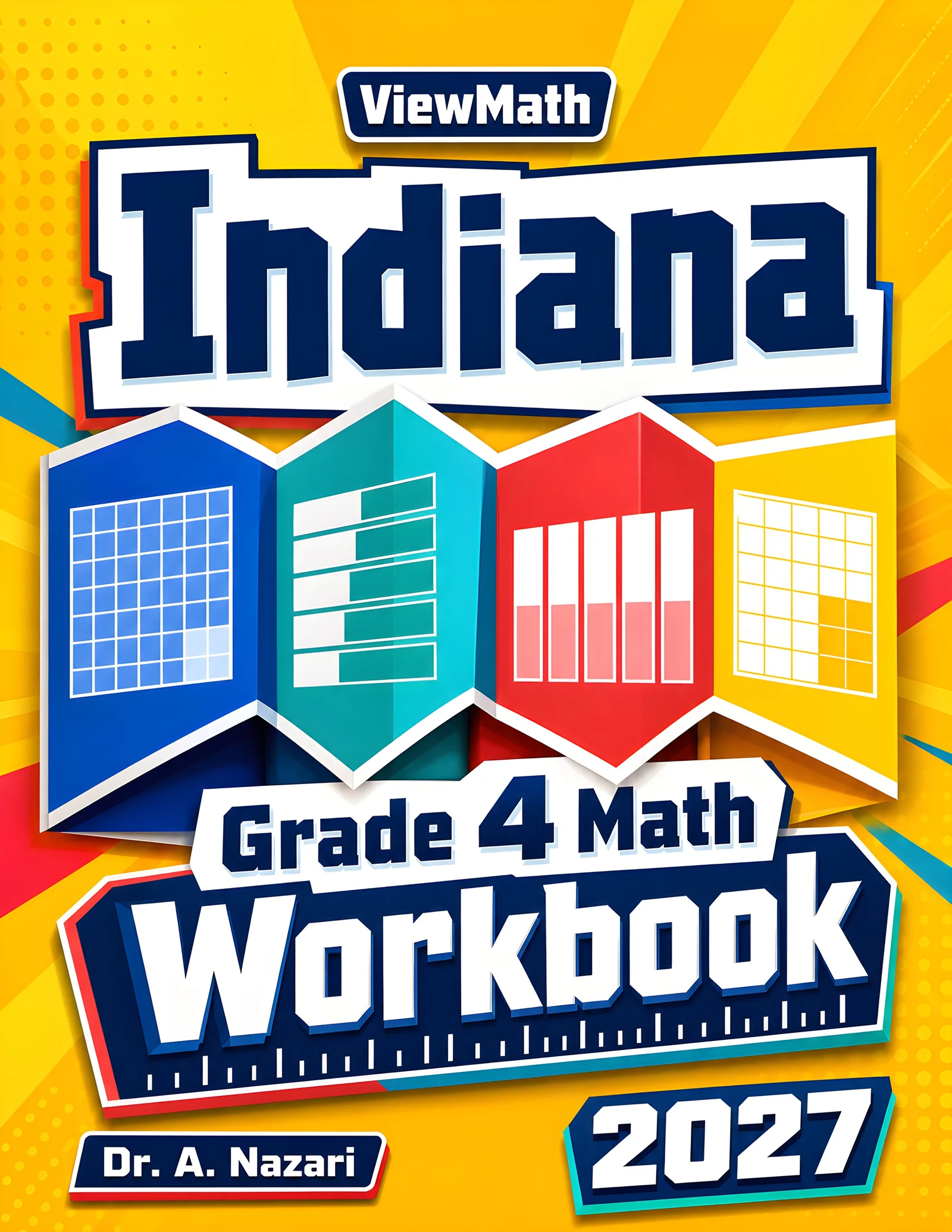 Indiana ILEARN Grade 4 Math Workbook