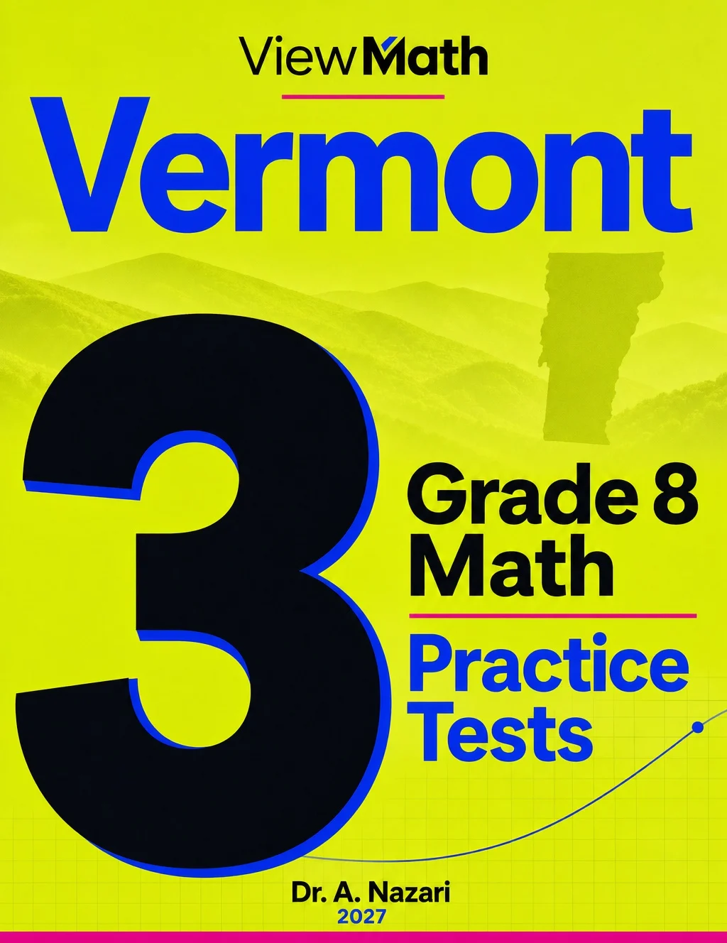 Vermont SBAC Grade 8 Math Practice Tests Bundle: 25 Unique Full-Length Tests