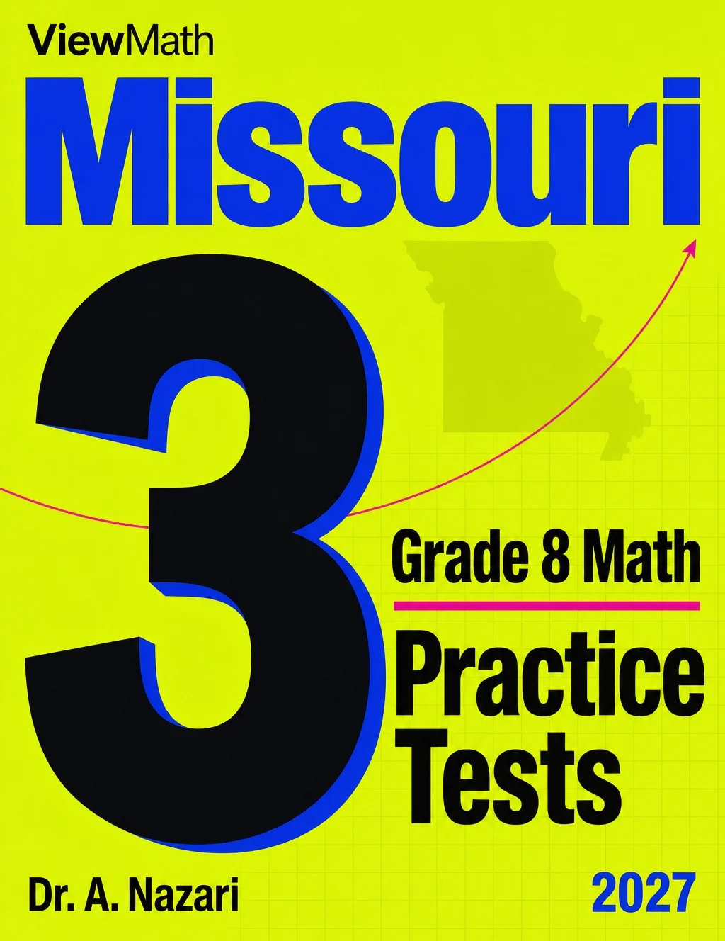 Missouri MAP Grade 8 Math Practice Tests Bundle: 25 Unique Full-Length Tests
