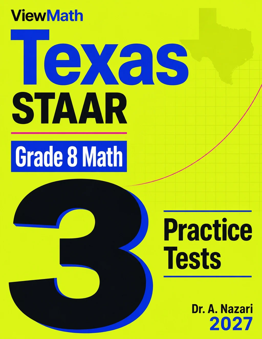 Texas STAAR Grade 8 Math Practice Tests Bundle: 25 Unique Full-Length Tests