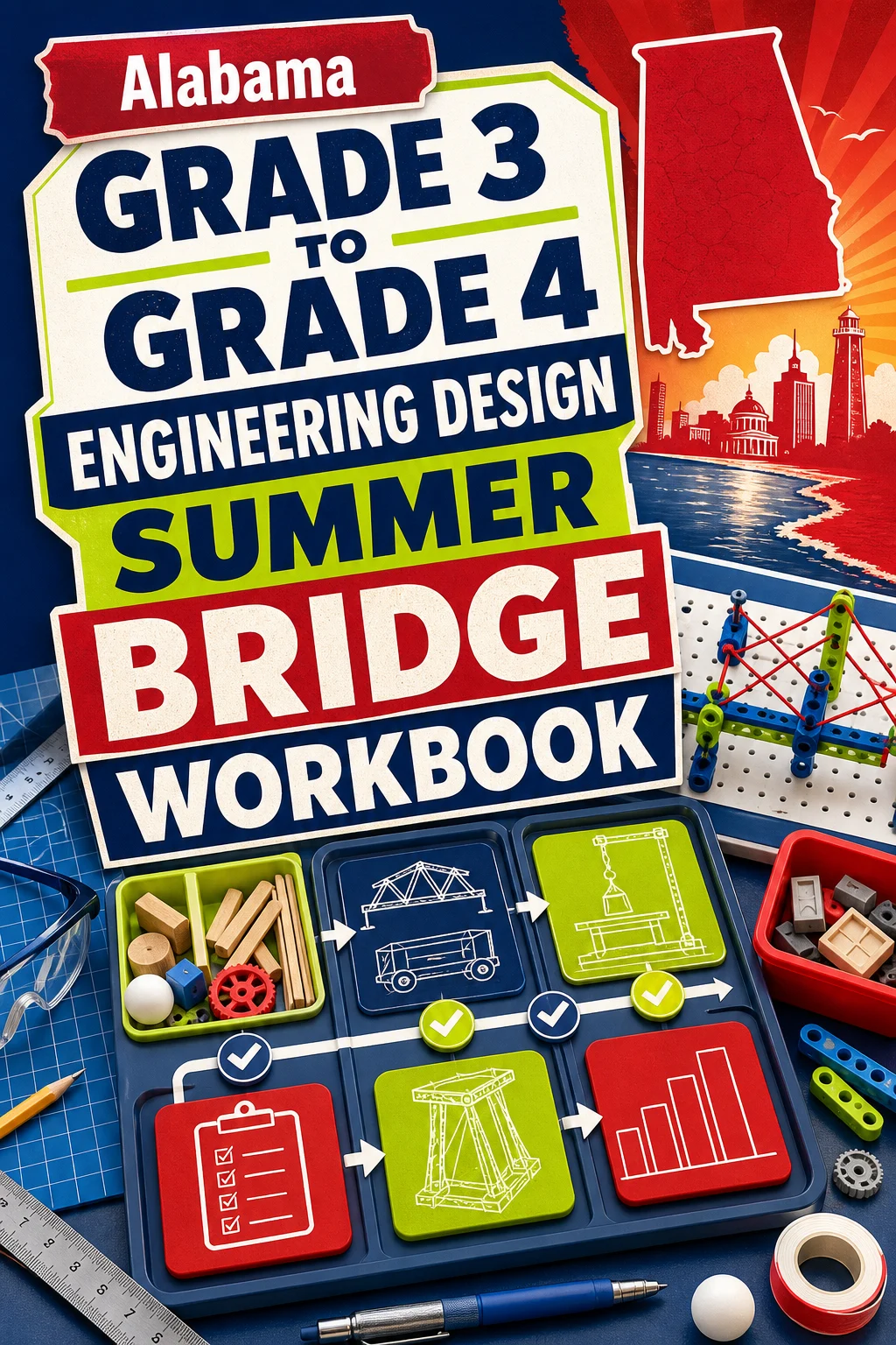 Alabama Grade 3 to Grade 4 Engineering Design Summer Bridge Workbook