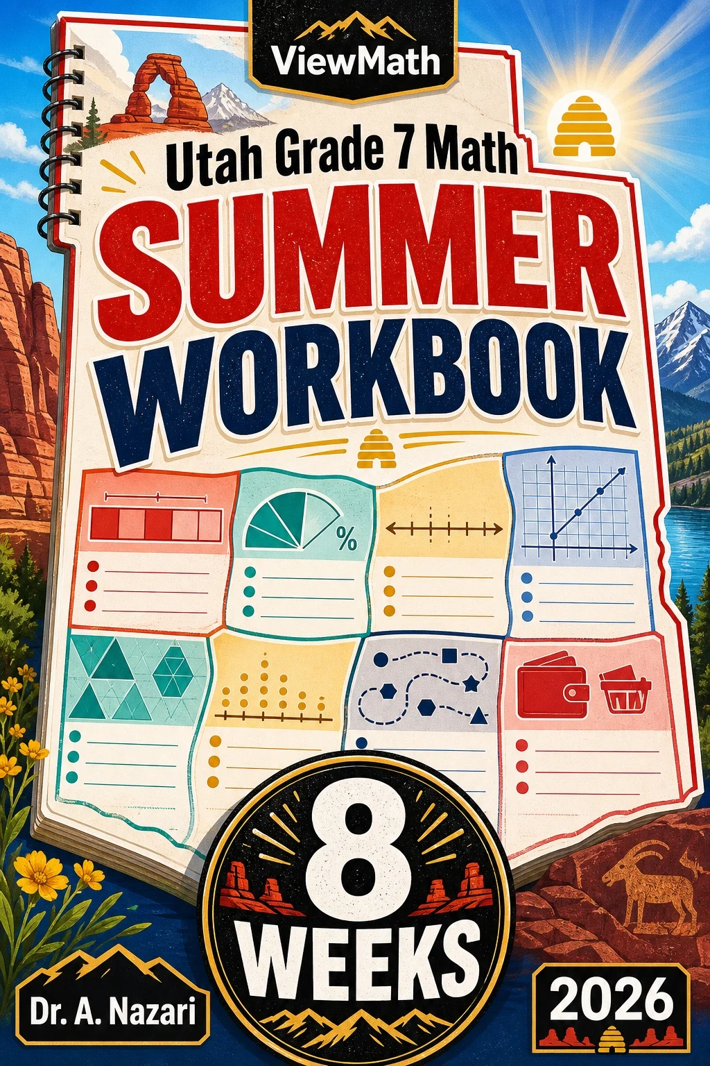 Utah RISE Grade 7 Math Summer Review Workbook