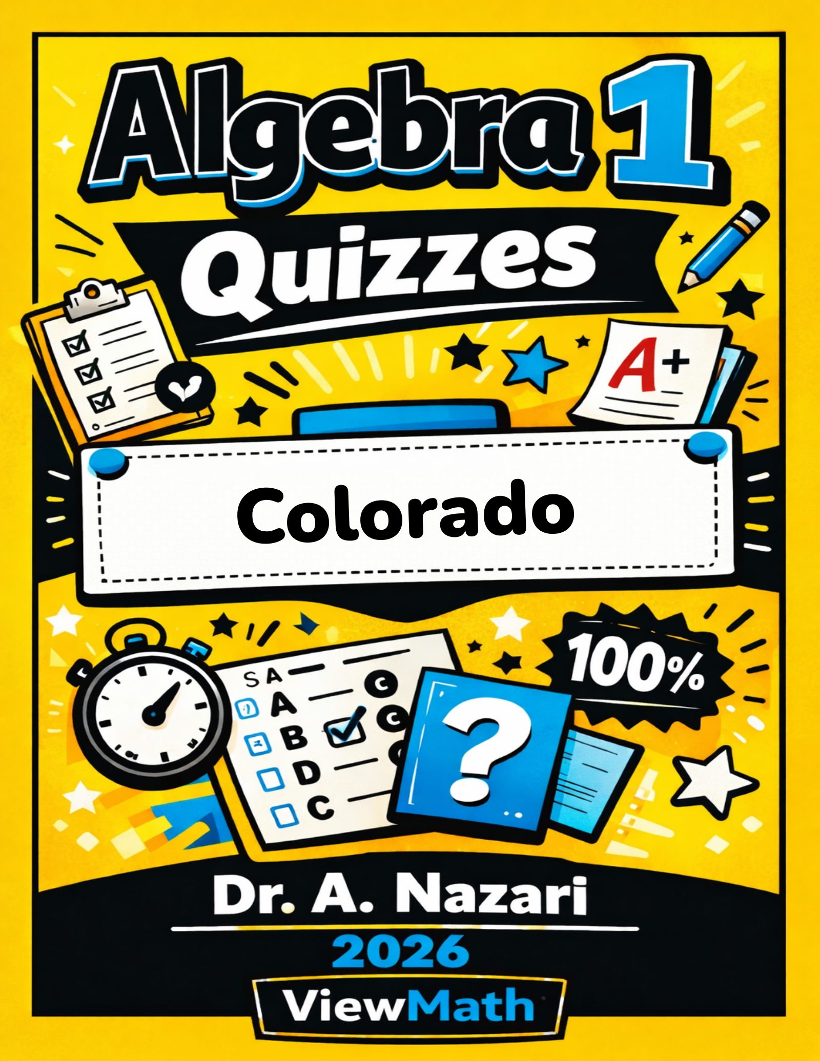 Colorado CMAS Algebra 1 Math Quizzes