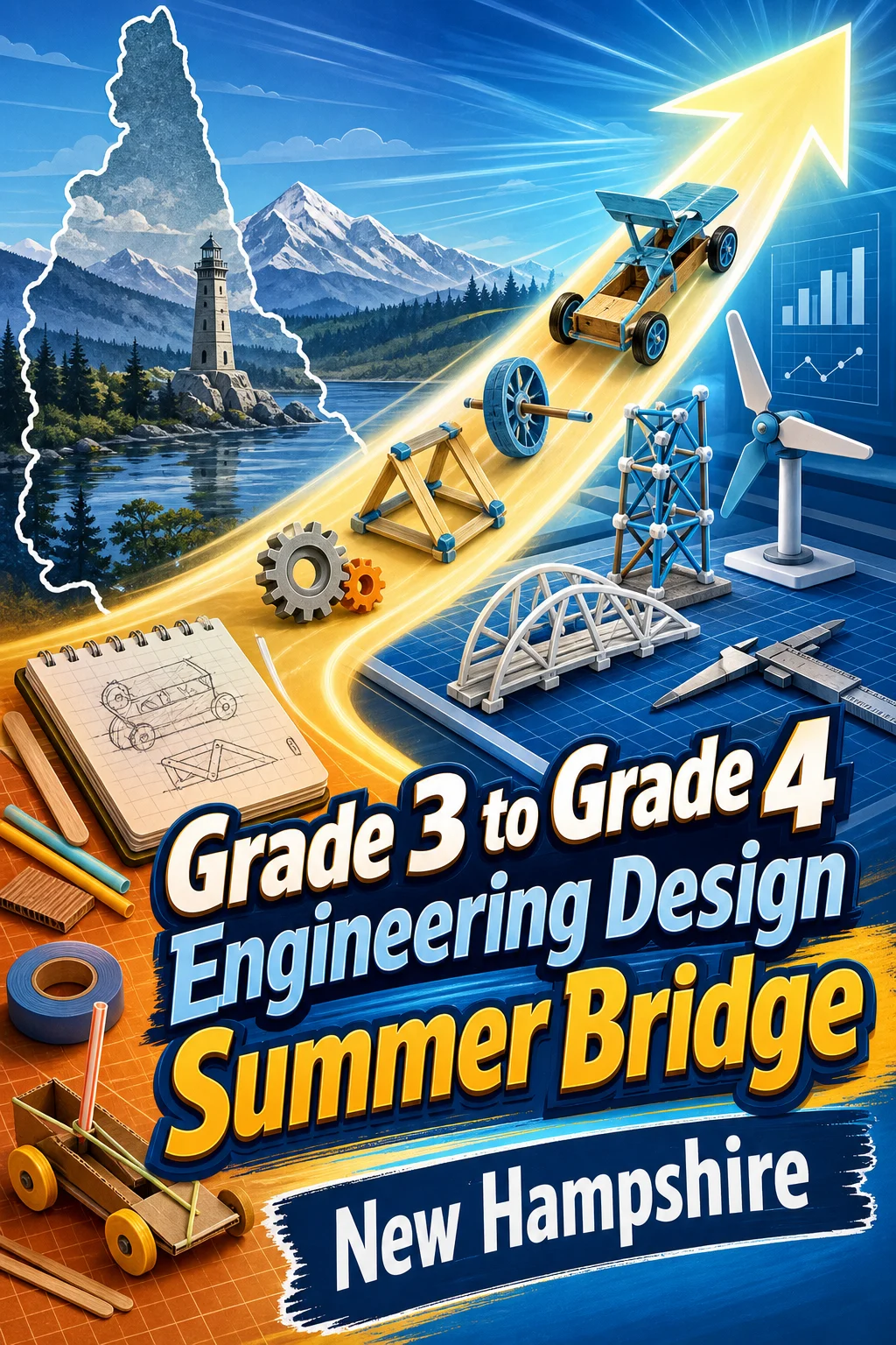 New Hampshire Grade 3 to Grade 4 Engineering Design Summer Bridge