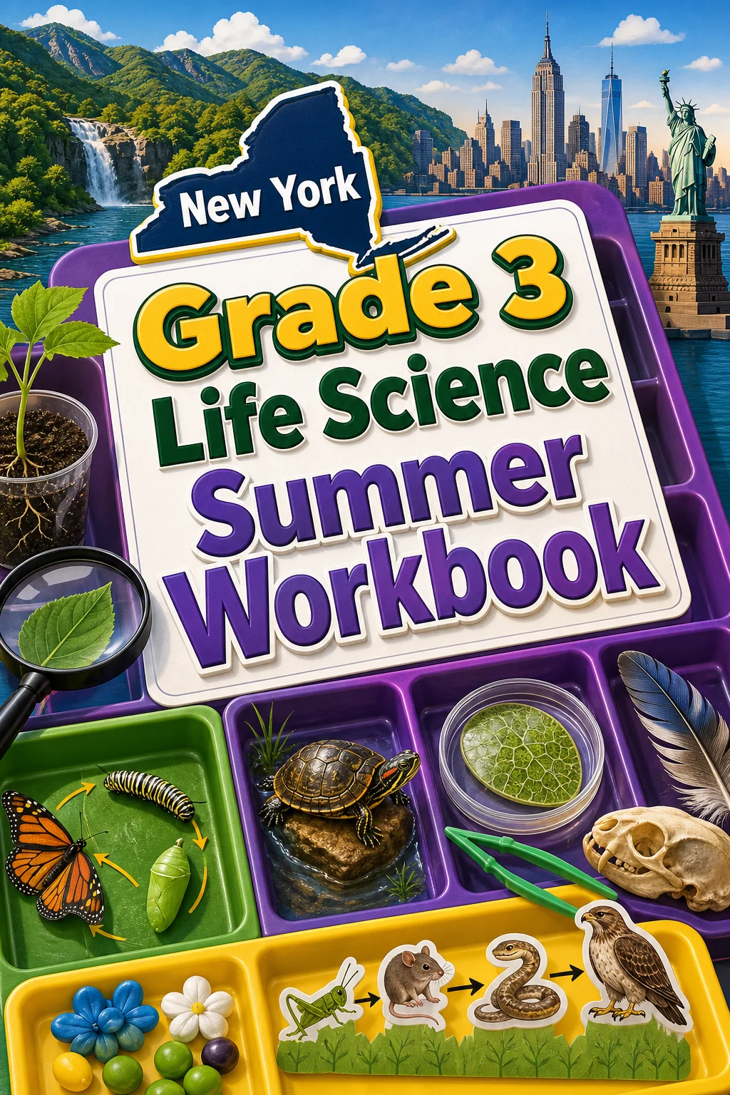 New York Grade 3 Life Science Summer Workbook