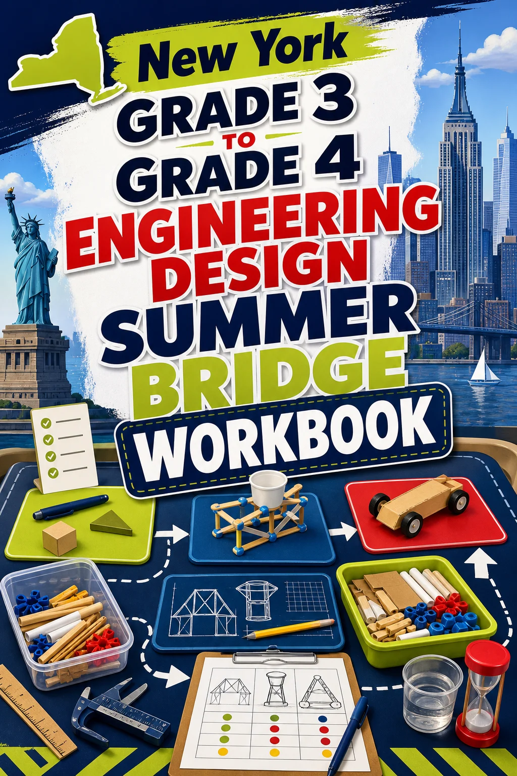 New York Grade 3 to Grade 4 Engineering Design Summer Bridge Workbook