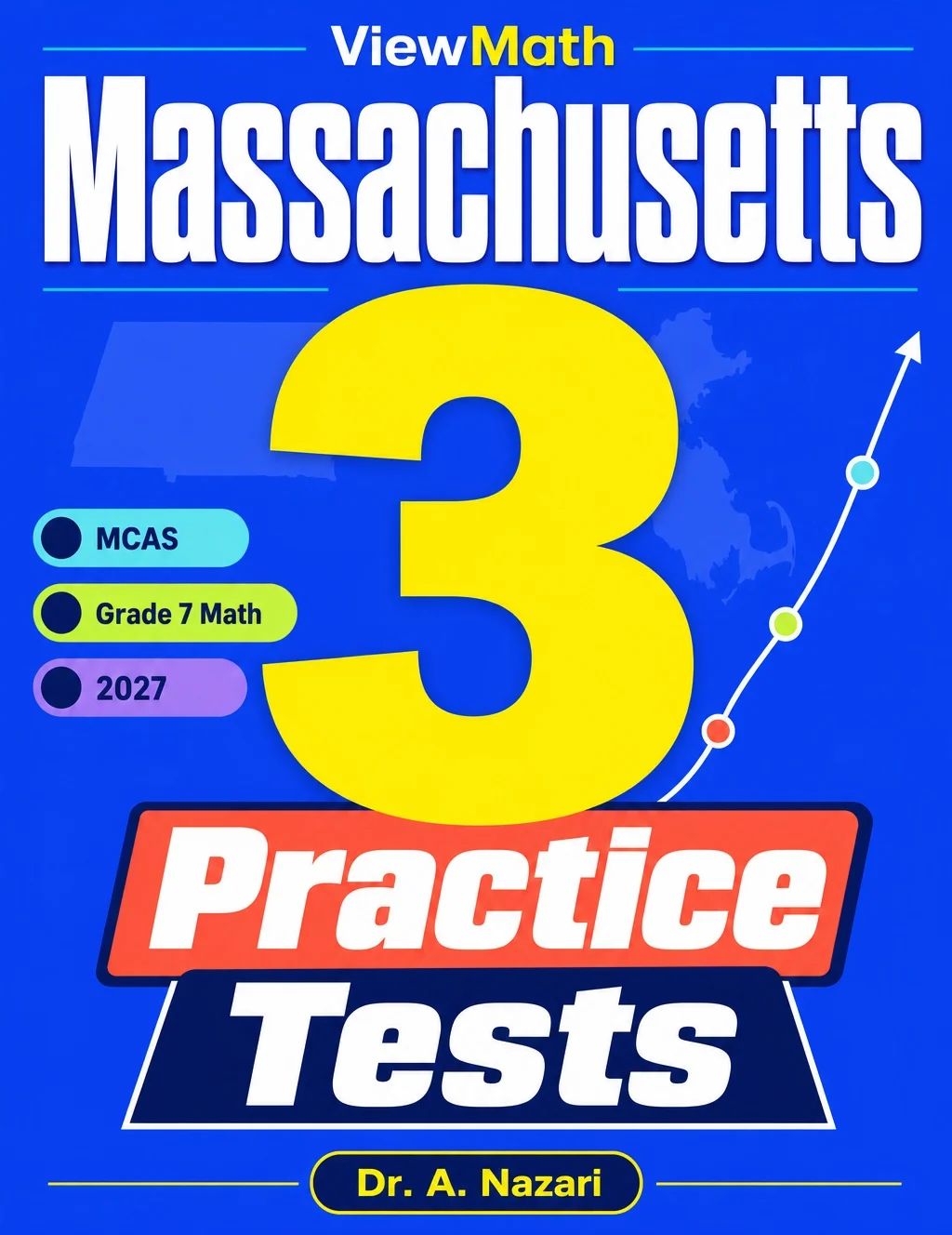 Massachusetts Grade 7 Math Practice Tests Bundle: 25 Unique Full-Length Tests