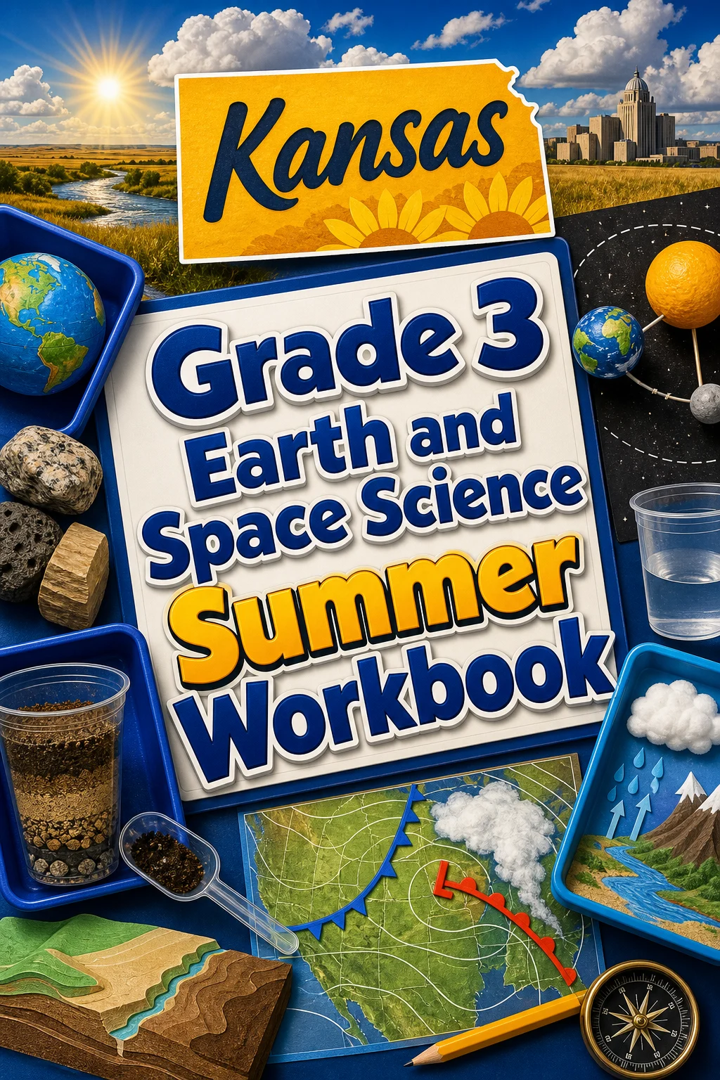 Kansas Grade 3 Earth and Space Science Summer Workbook