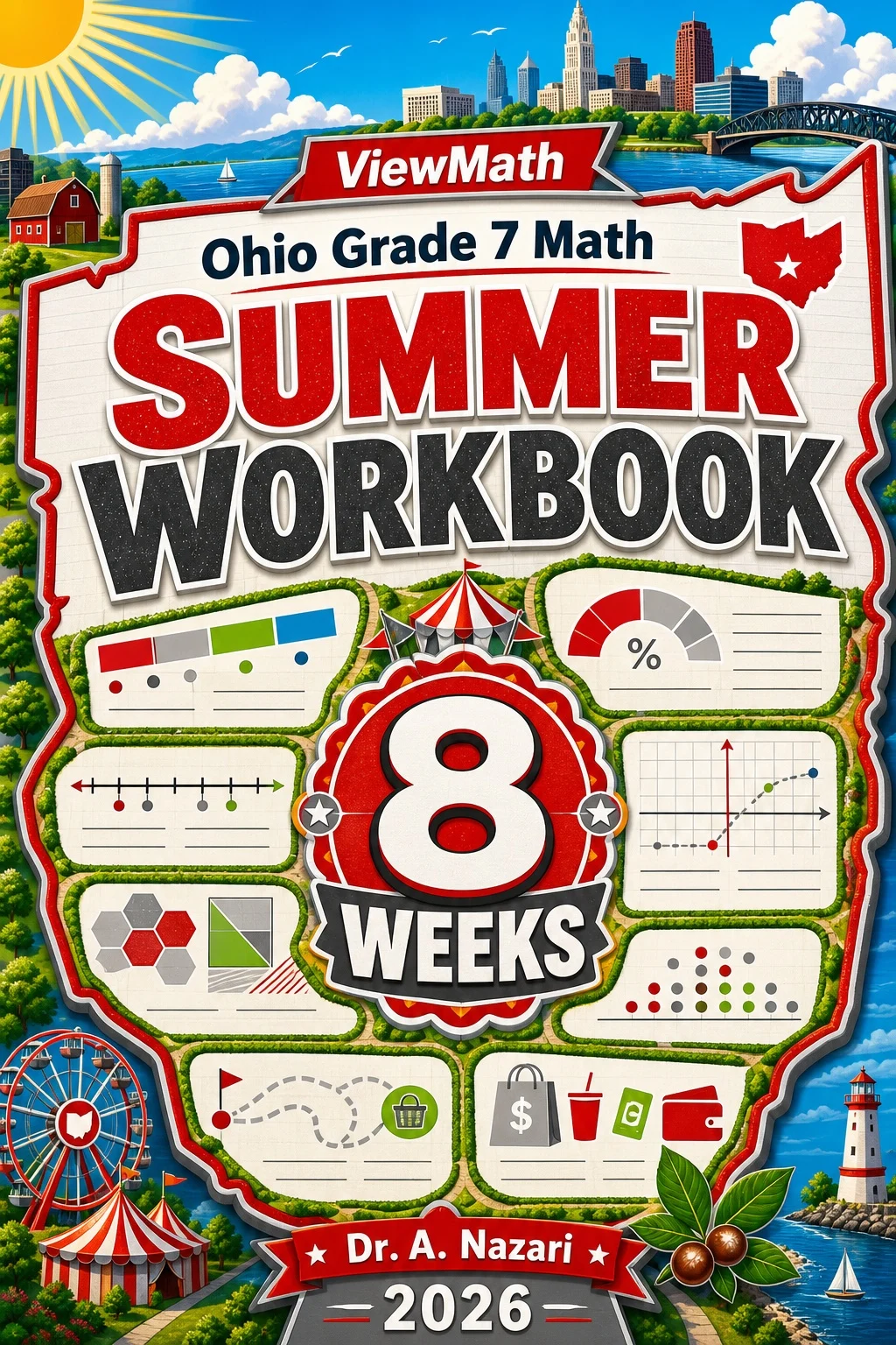 Ohio OST Grade 7 Math Summer Review Workbook