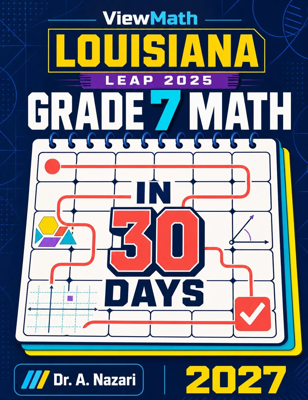 Louisiana LEAP 2025 Grade 7 Math in 30 Days
