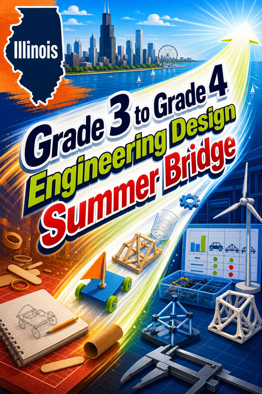 Illinois Grade 3 to Grade 4 Engineering Design Summer Bridge