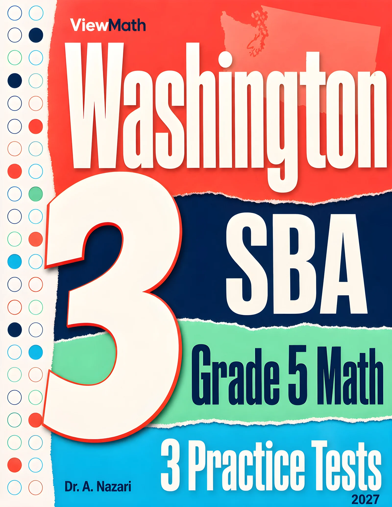 Washington SBA Grade 5 Math Practice Tests Bundle: 25 Unique Full-Length Tests